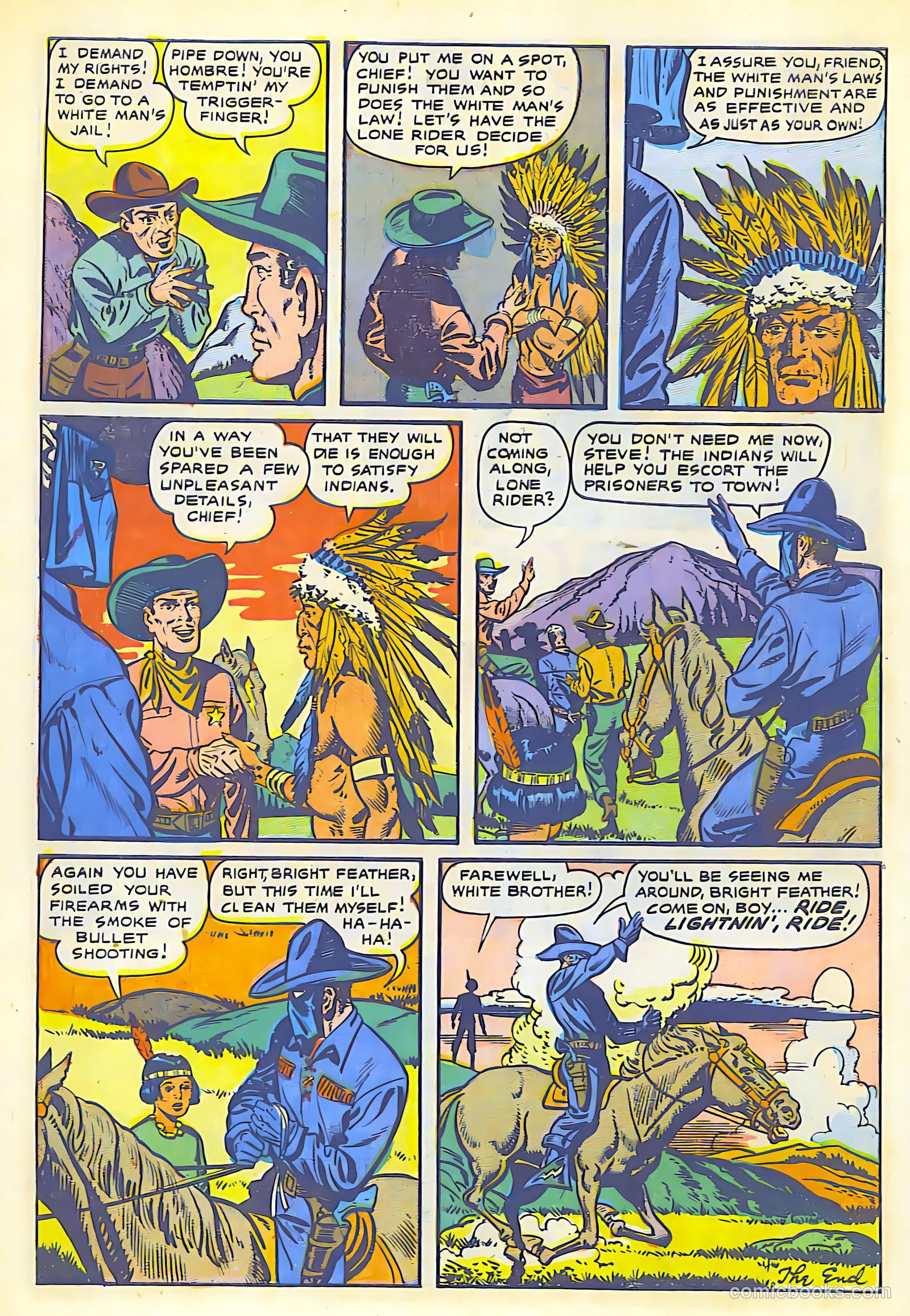 The Lone Rider #1 (1950) — page 14 of 52