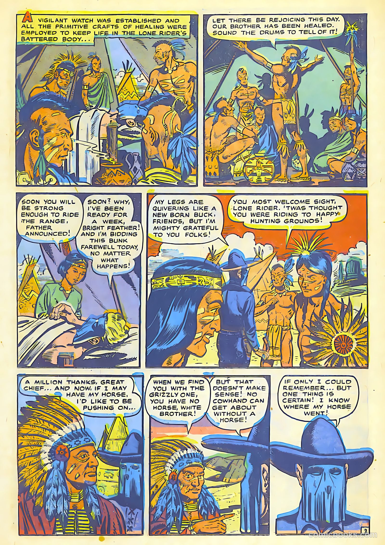 The Lone Rider #1 (1950) — page 17 of 52