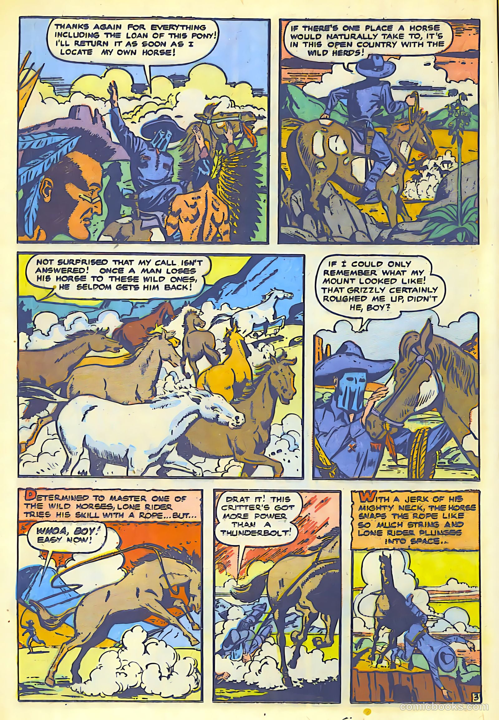 The Lone Rider #1 (1950) — page 18 of 52