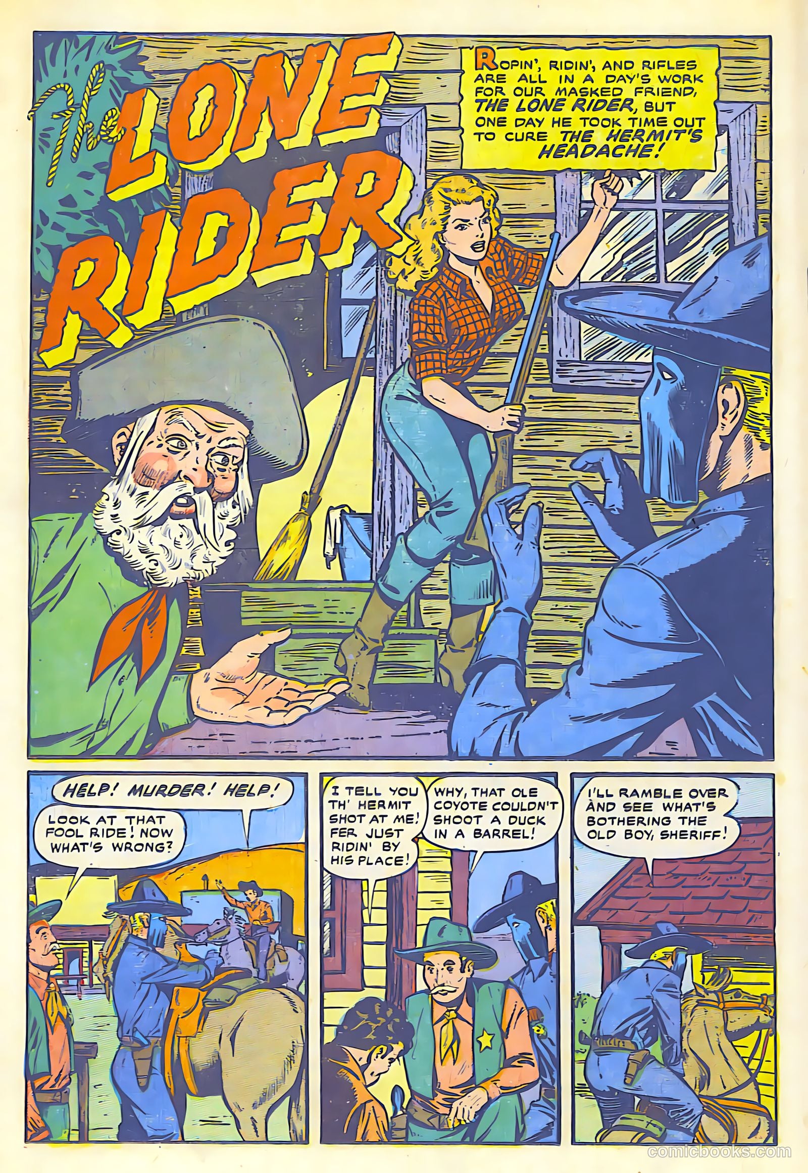 The Lone Rider #1 (1950) — page 26 of 52