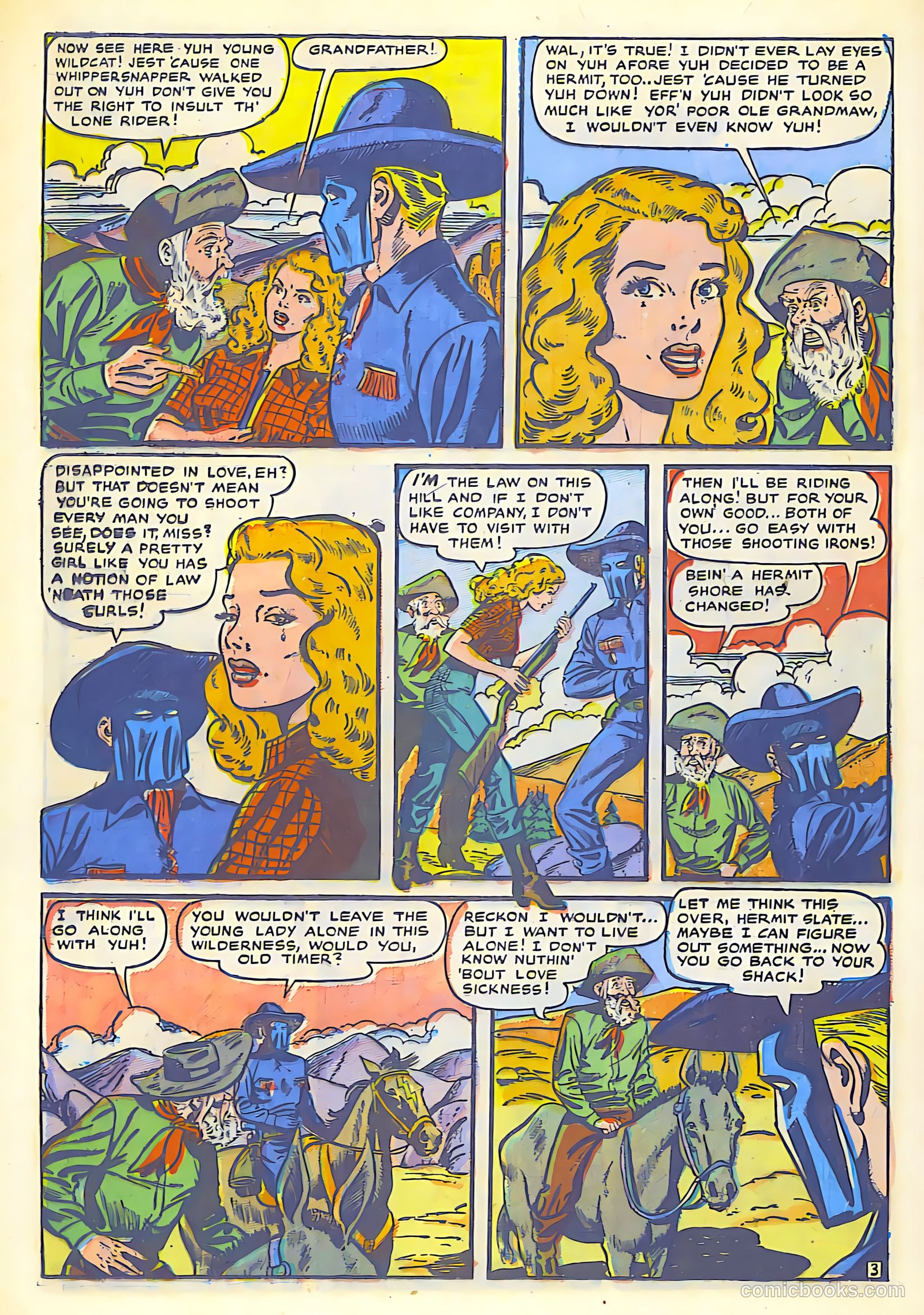 The Lone Rider #1 (1950) — page 28 of 52