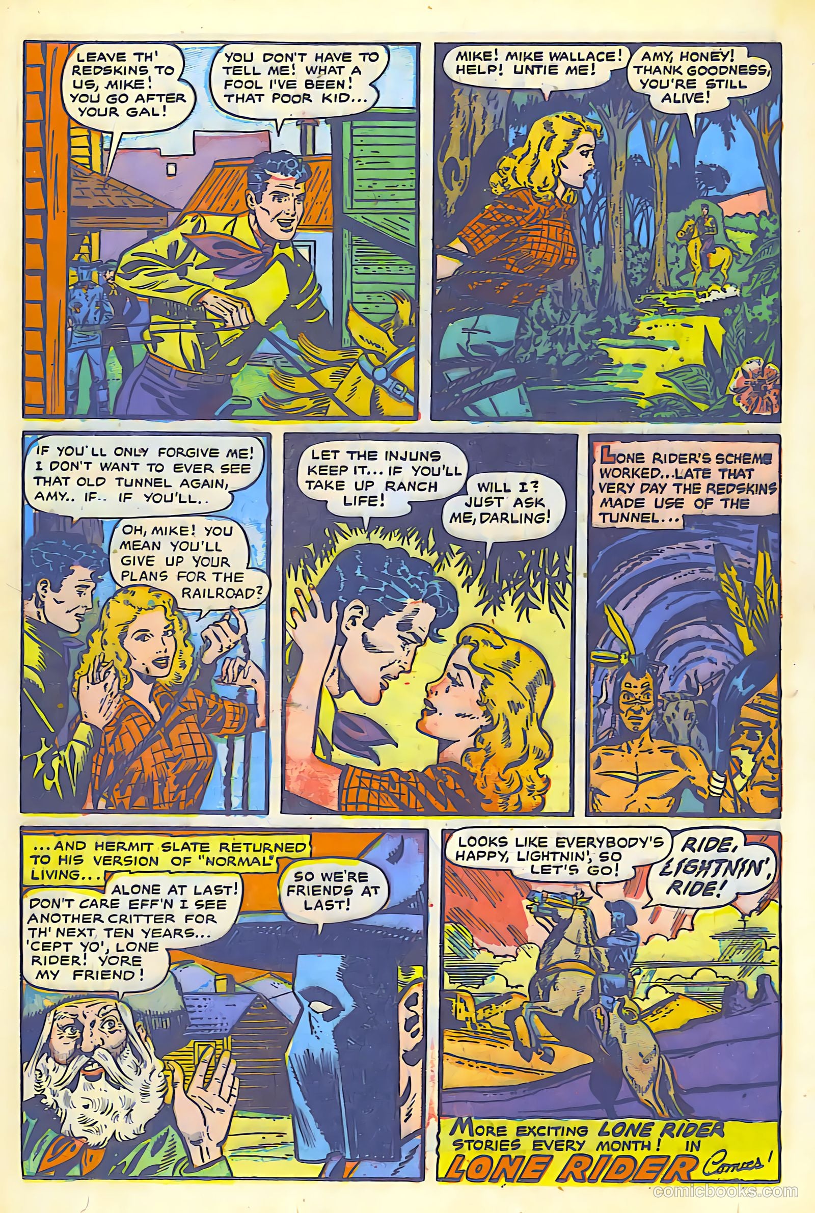 The Lone Rider #1 (1950) — page 33 of 52