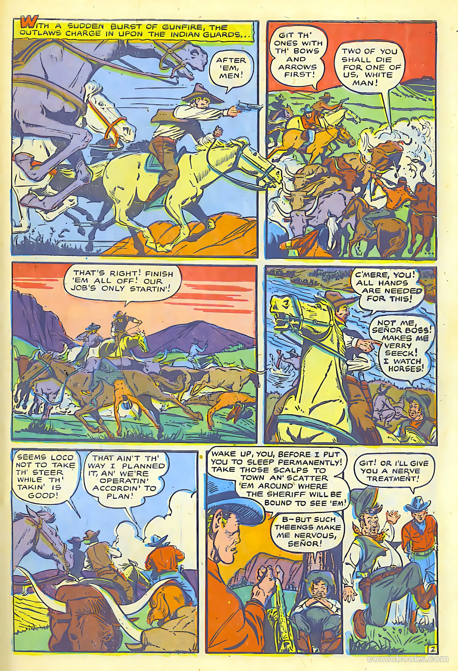 The Lone Rider #1 (1950) — page 41 of 52
