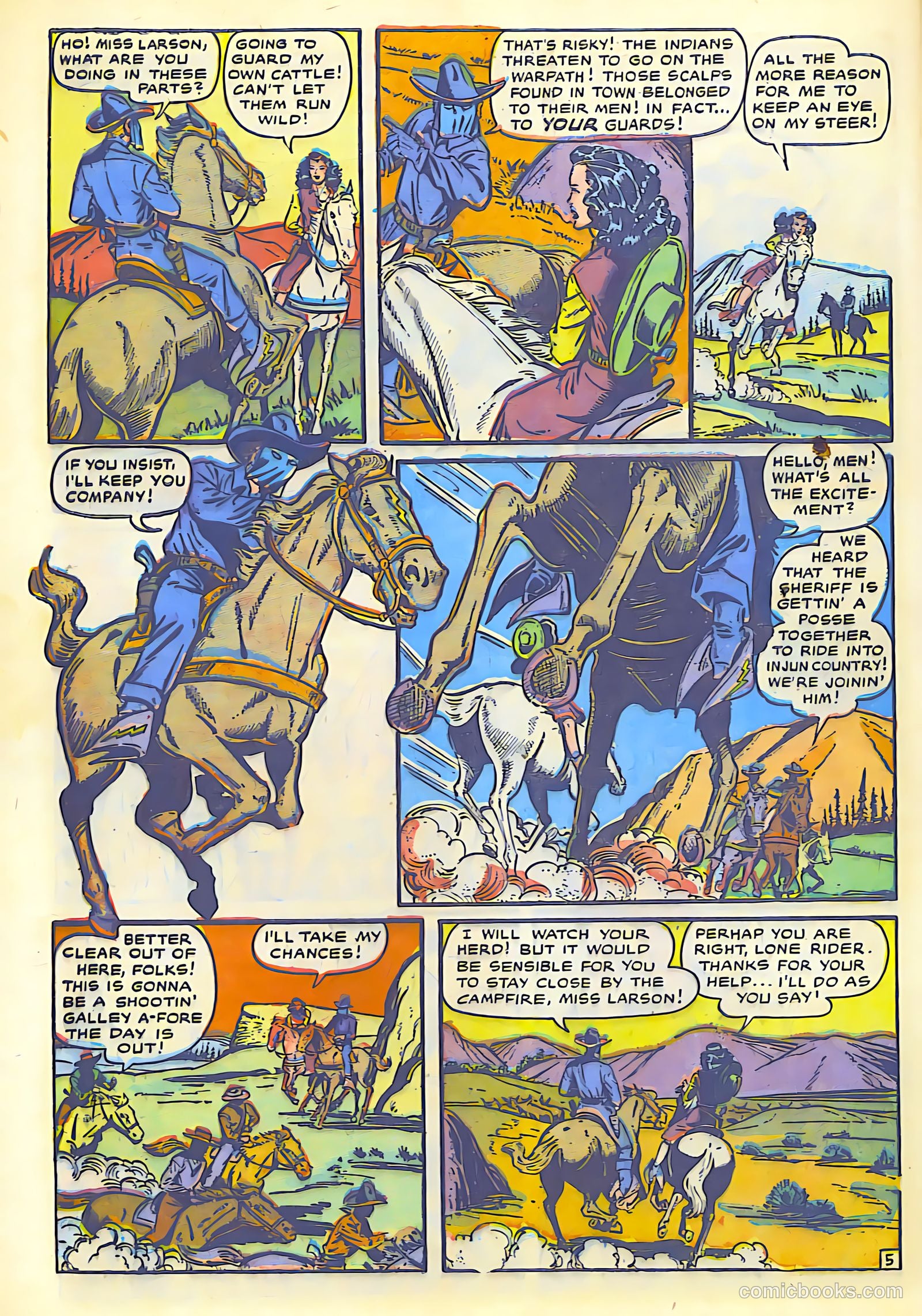 The Lone Rider #1 (1950) — page 44 of 52