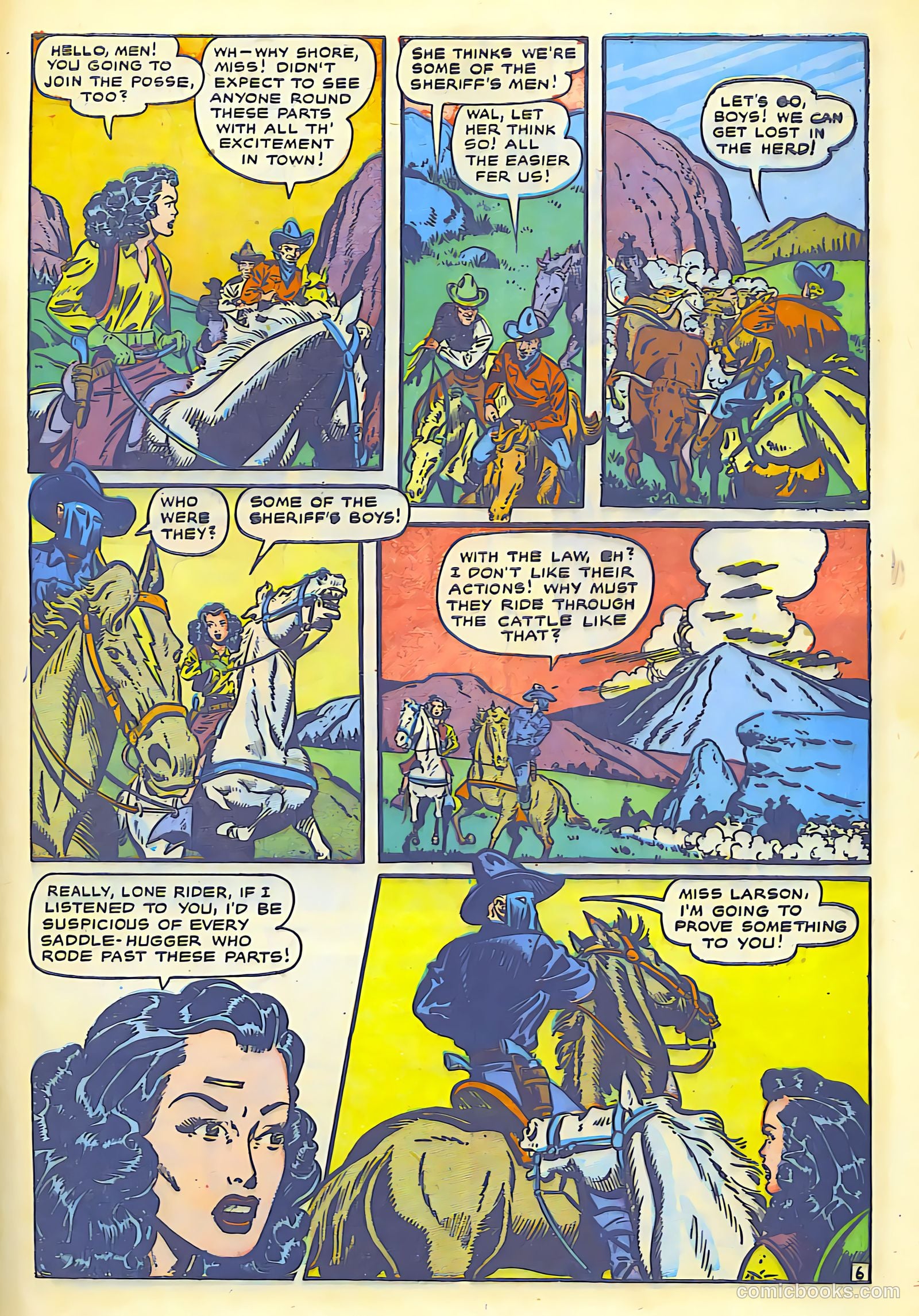 The Lone Rider #1 (1950) — page 45 of 52