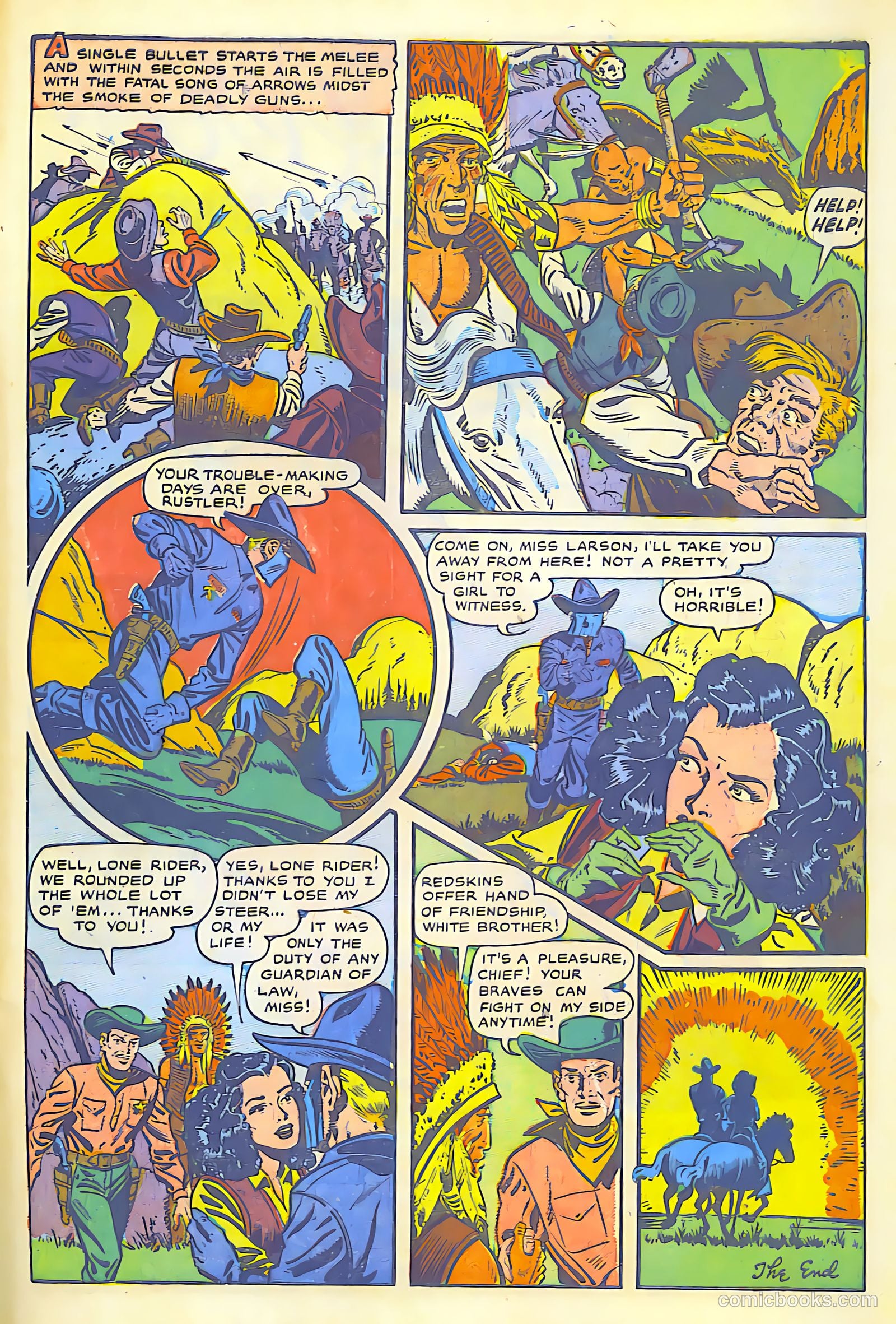 The Lone Rider #1 (1950) — page 49 of 52