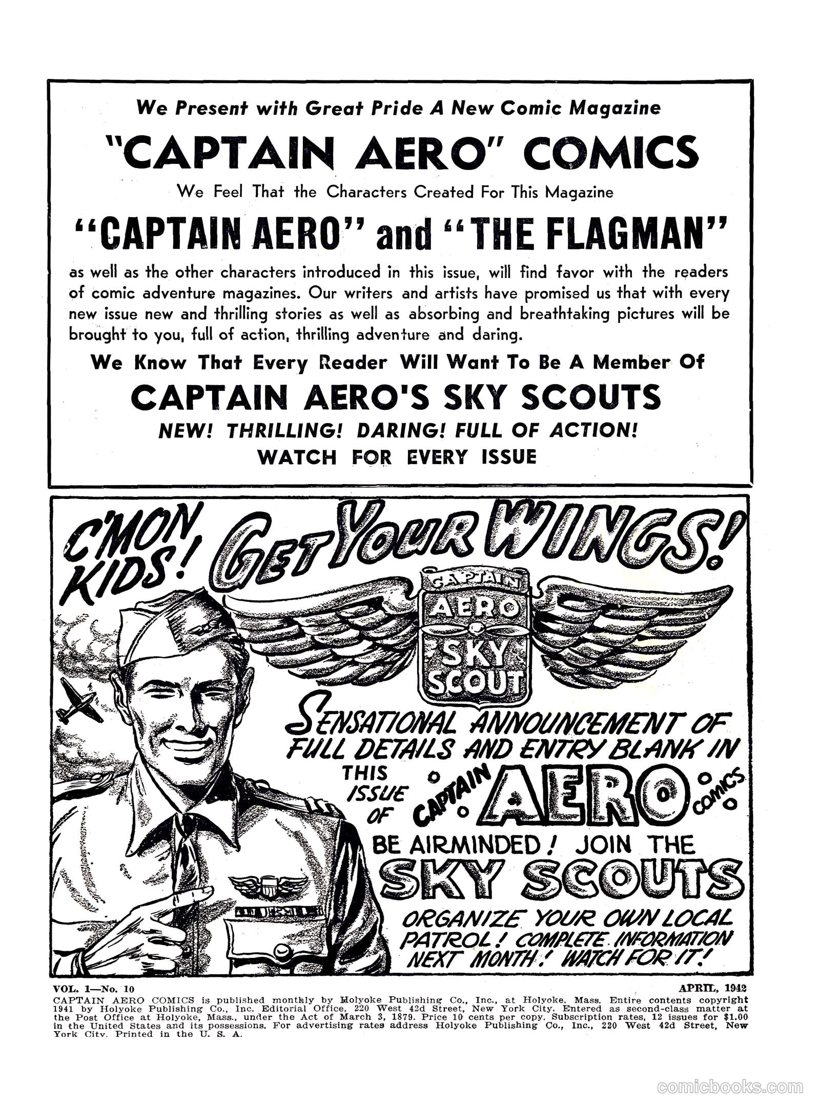Captain Aero Comics #4 (1941) — page 2 of 68