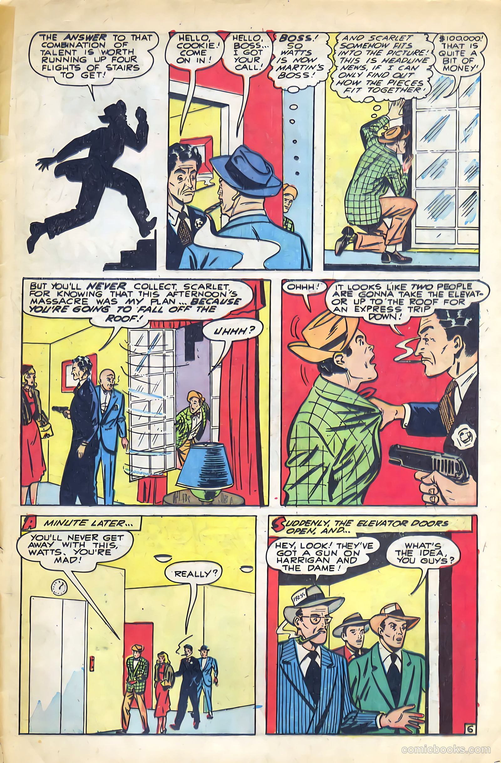 Super-Mystery Comics v8 #6 — page 33 of 36