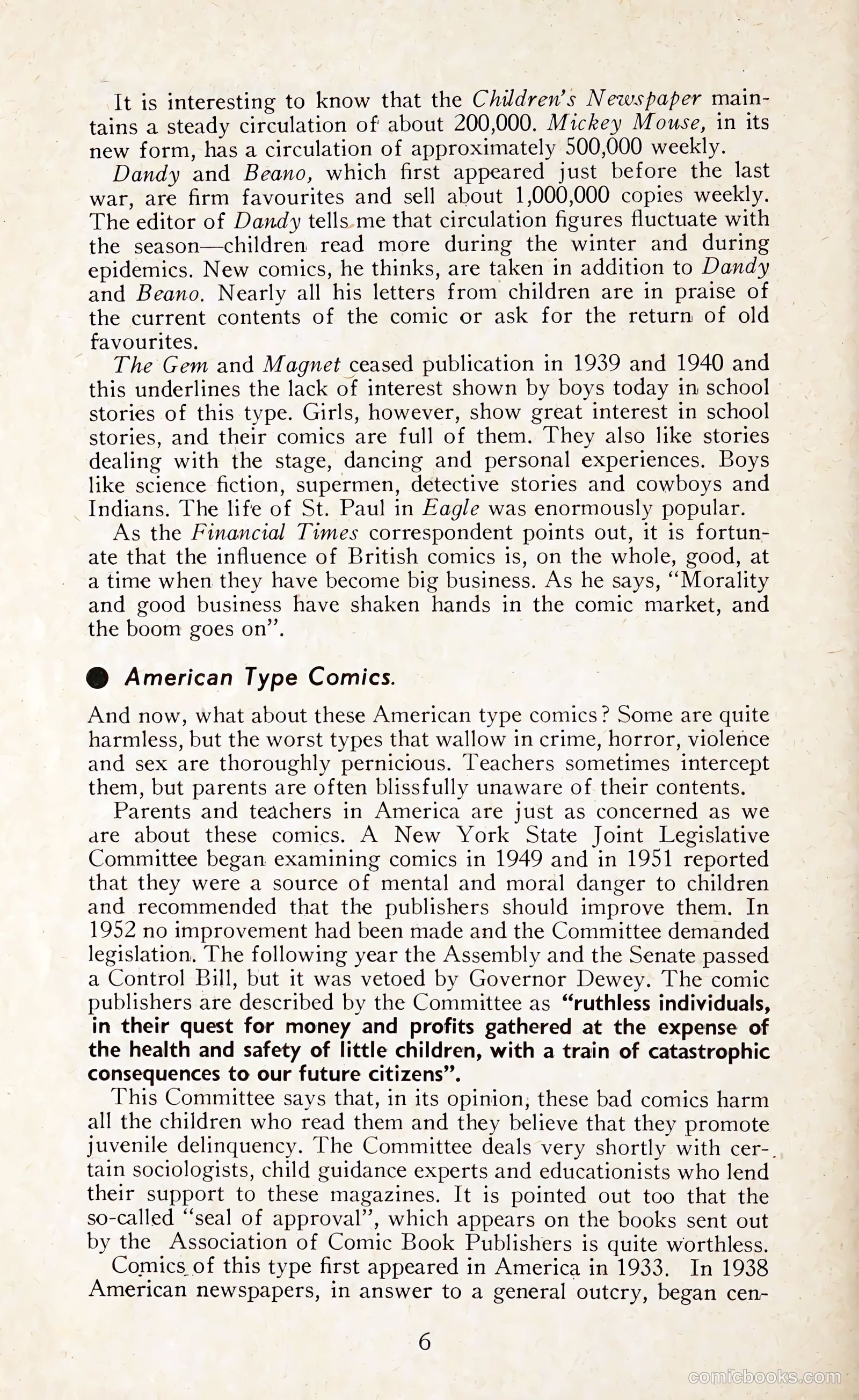 comics and your children george h pumphrey comics campaign council uk #nn (1954) — page 6 of 24