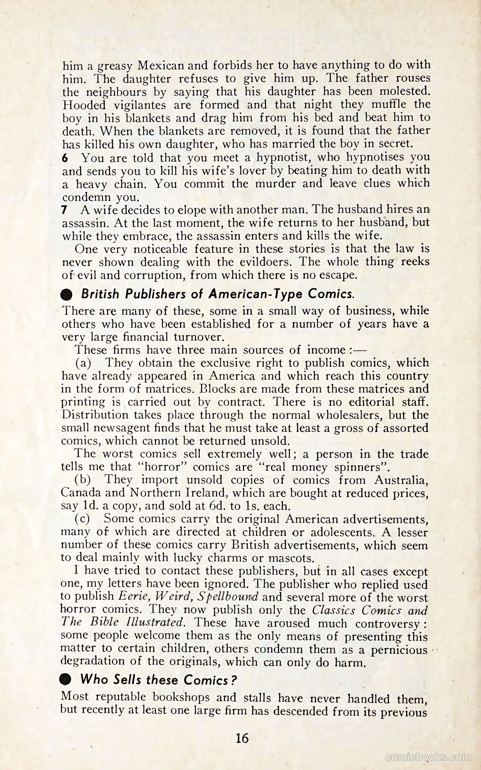 comics and your children george h pumphrey comics campaign council uk #nn (1954) — page 16 of 24