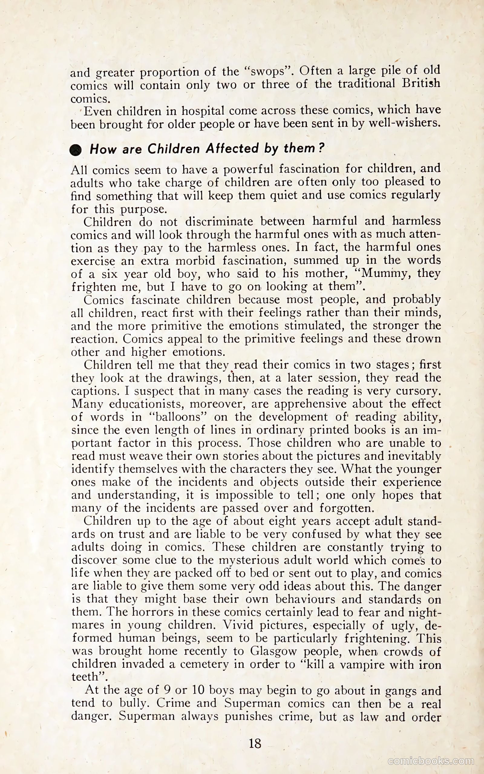 comics and your children george h pumphrey comics campaign council uk #nn (1954) — page 18 of 24