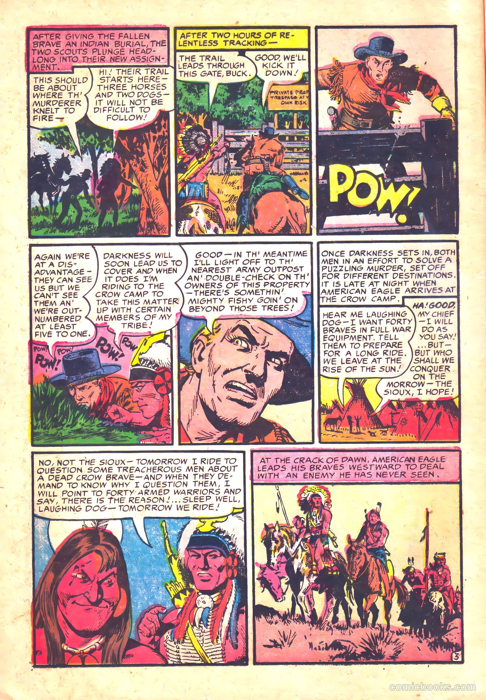 Prize Comics Western #110 (1950) — page 16 of 36