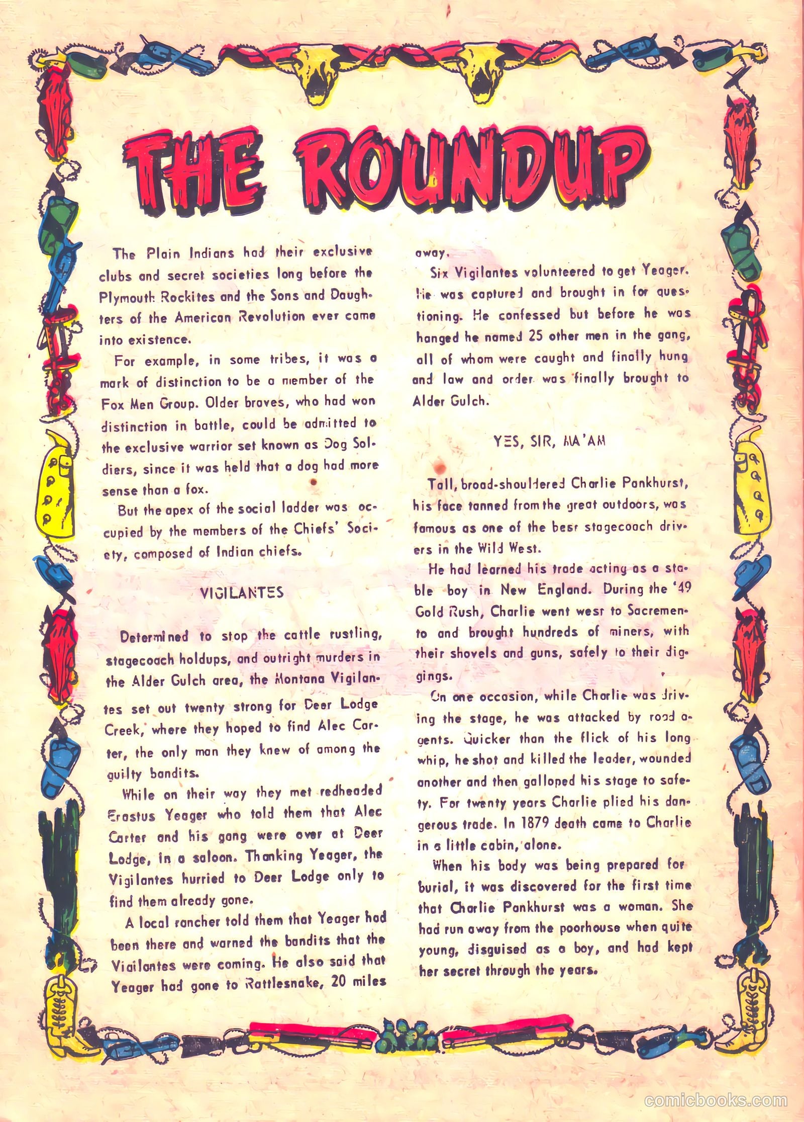 Prize Comics Western #110 (1950) — page 20 of 36