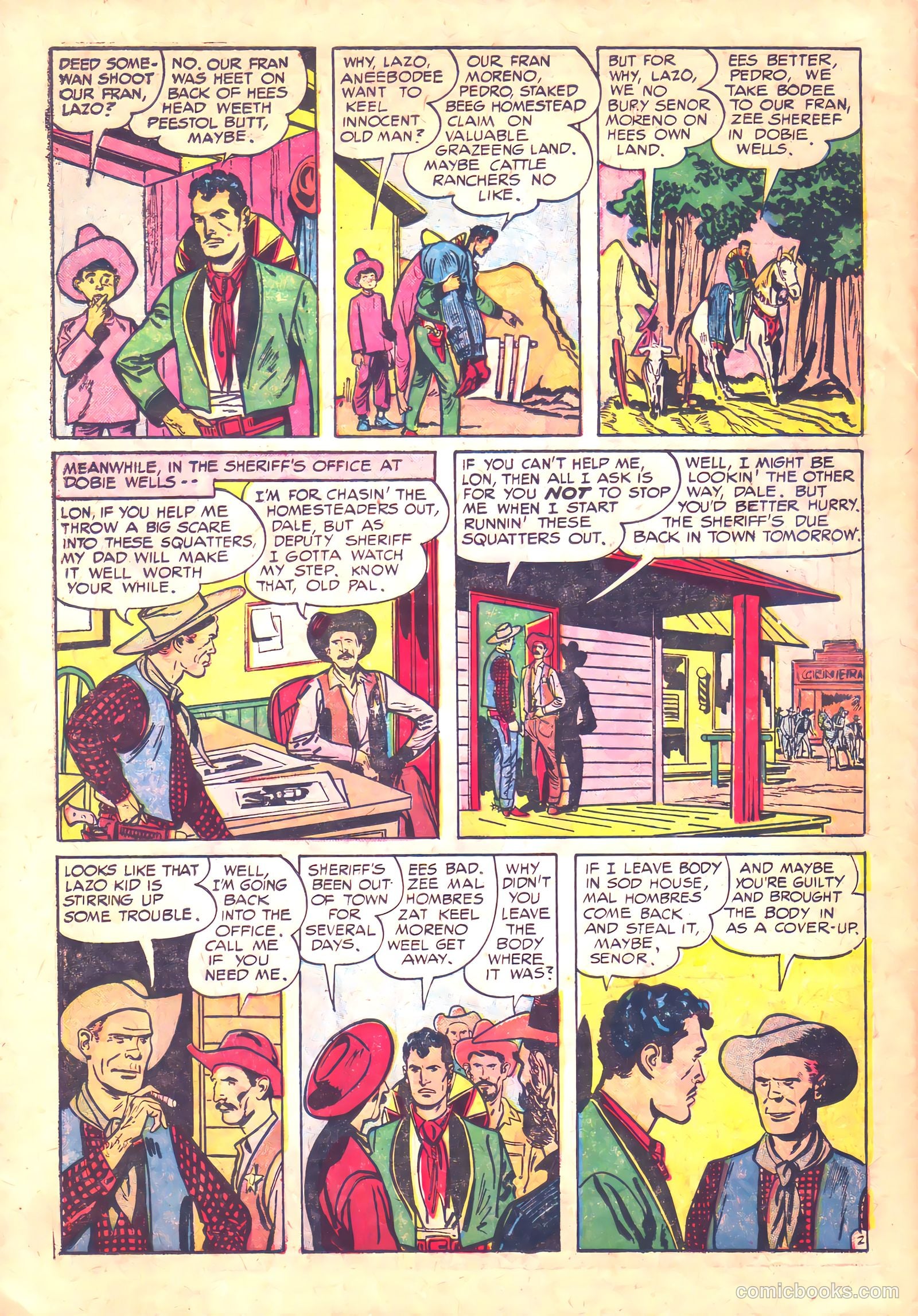 Prize Comics Western #110 (1950) — page 22 of 36