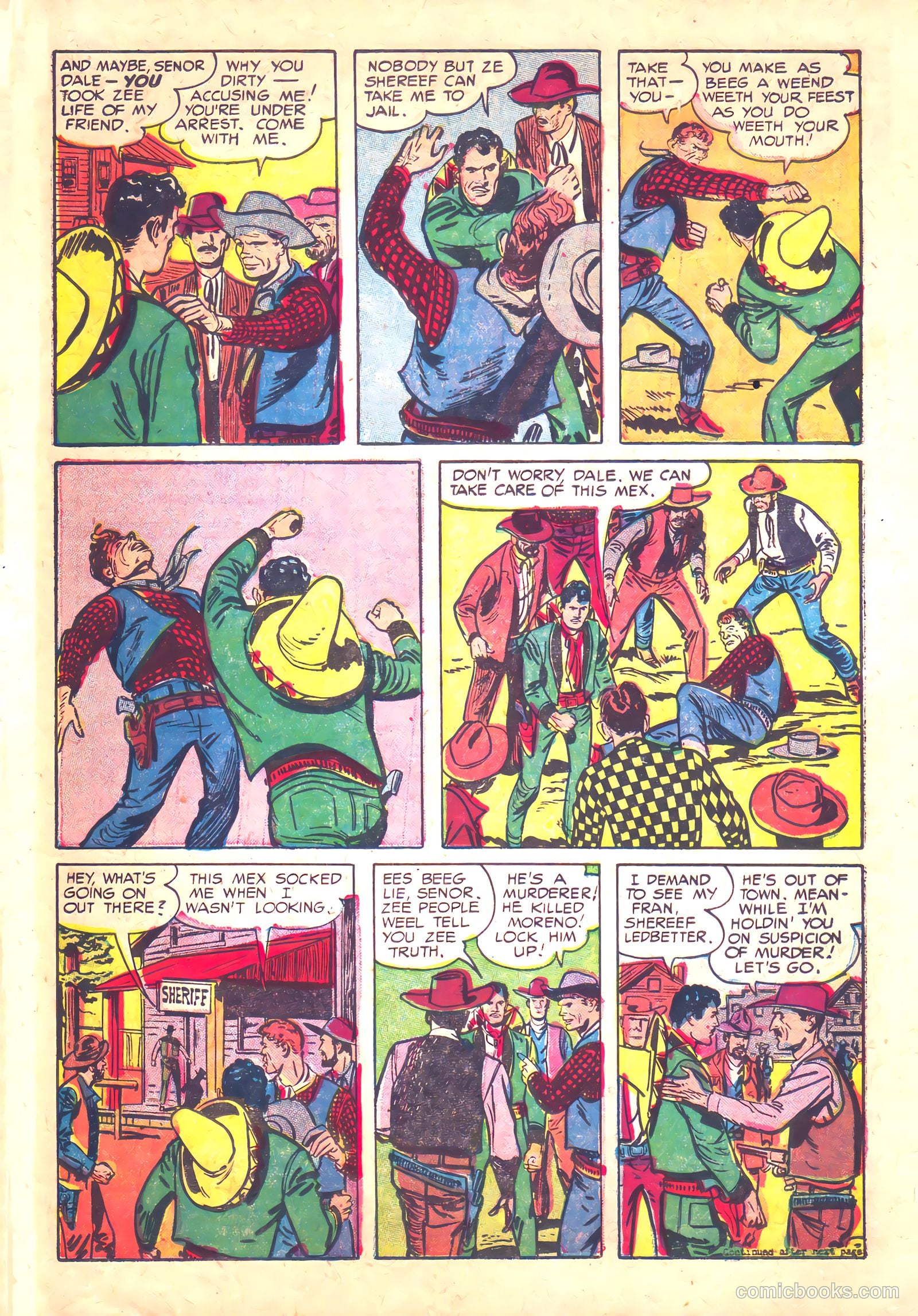 Prize Comics Western #110 (1950) — page 23 of 36