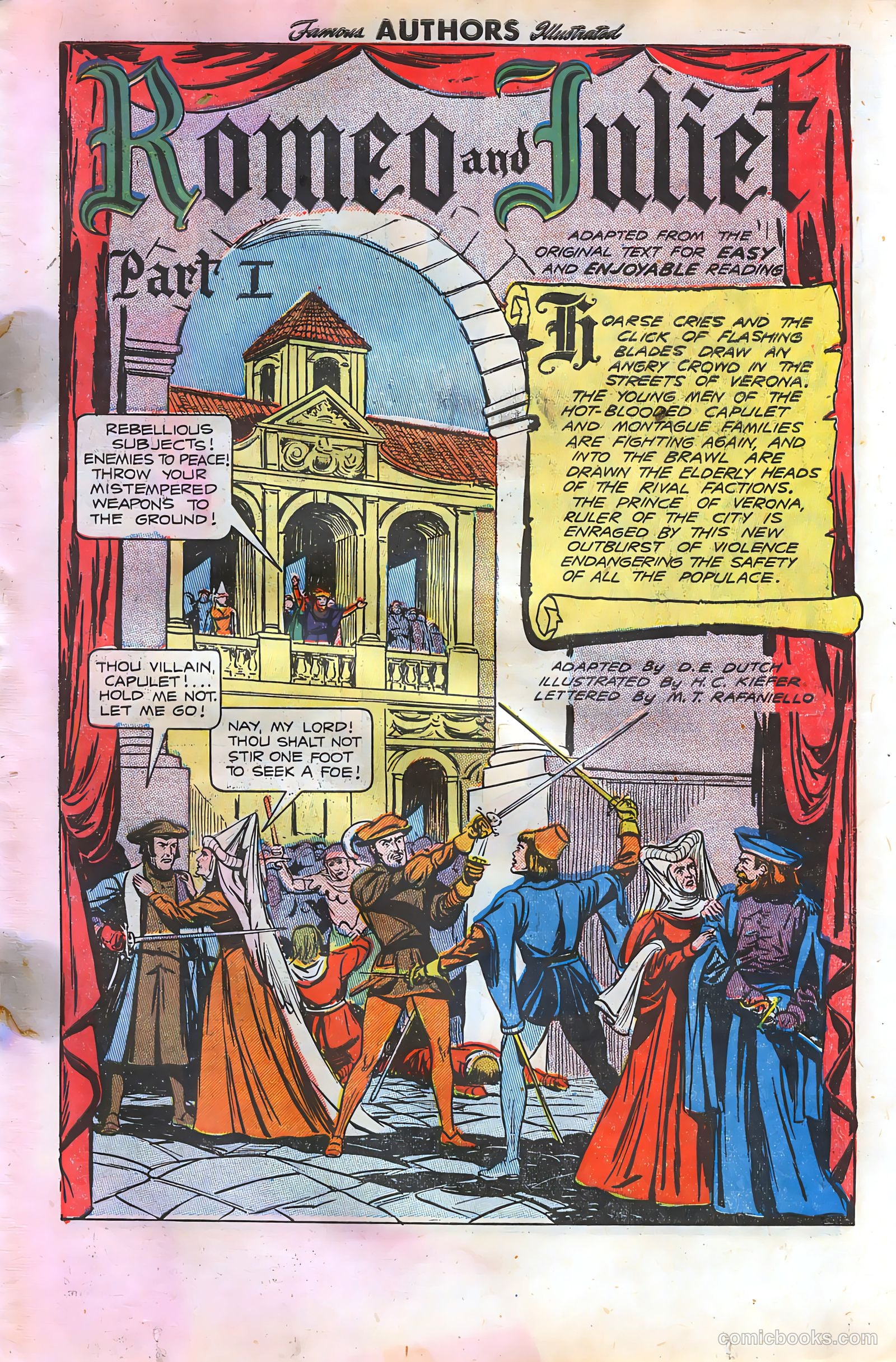 Stories By Famous Authors Illustrated 10 - Romeo and Juliet #1 — page 3 of 36