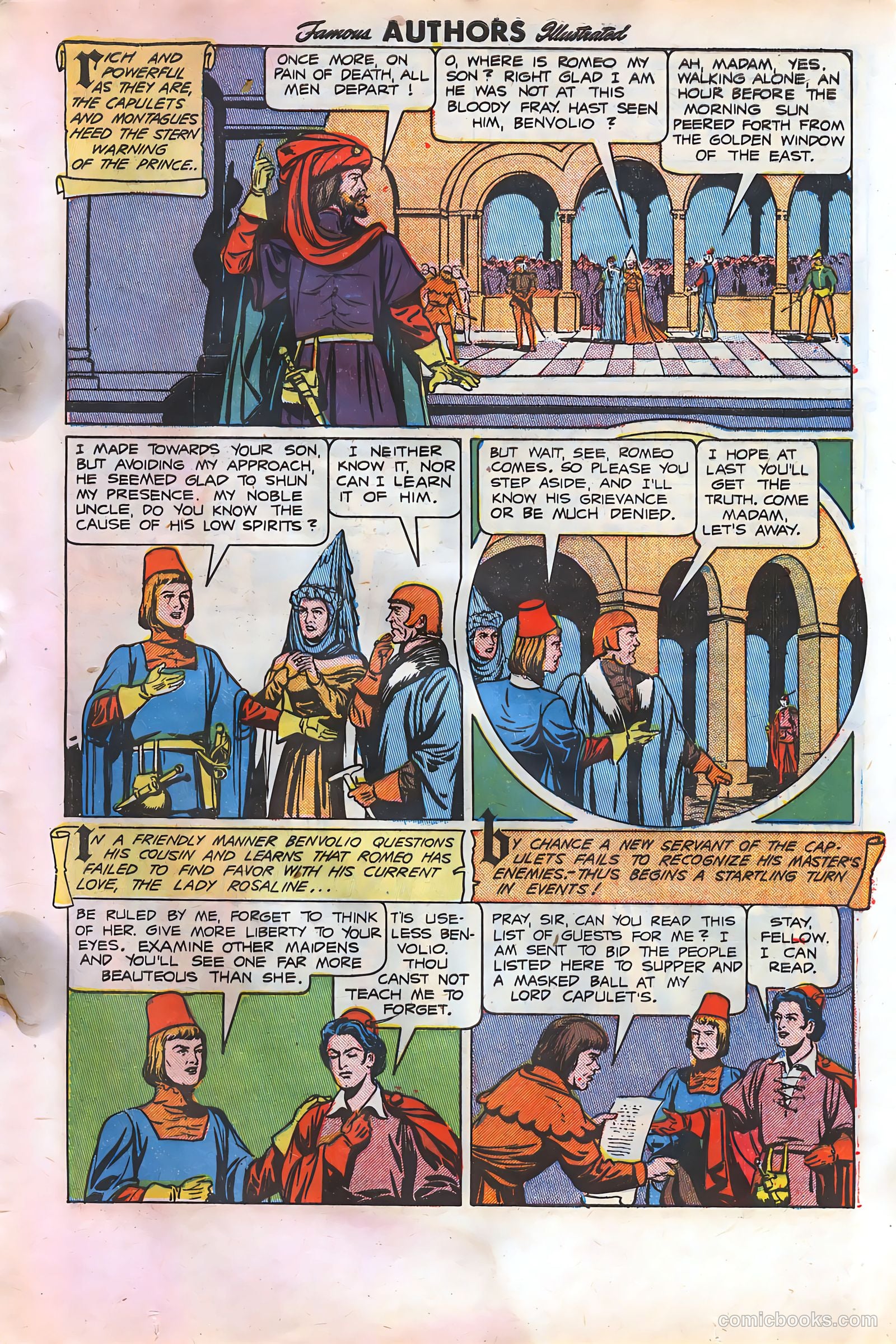 Stories By Famous Authors Illustrated 10 - Romeo and Juliet #1 — page 5 of 36