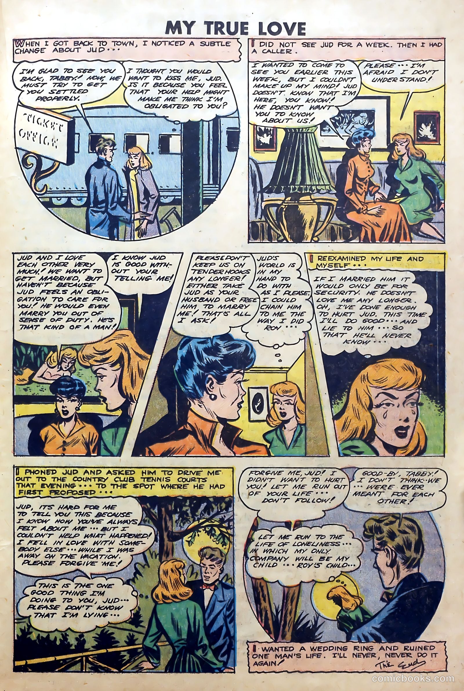 My True Love #69 (1950) — page 21 of 36