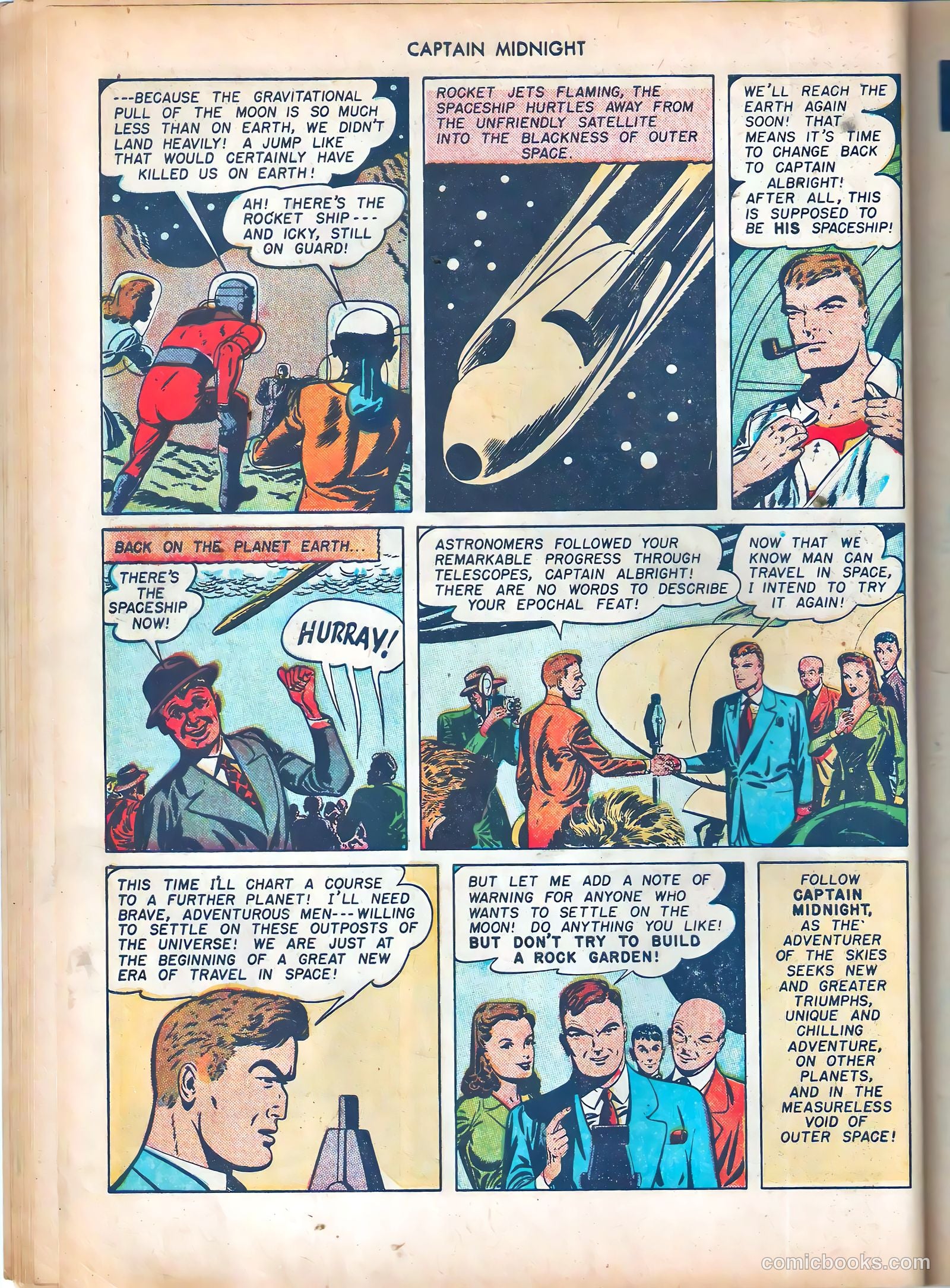 captain midnight in outer space #nn — page 25 of 110