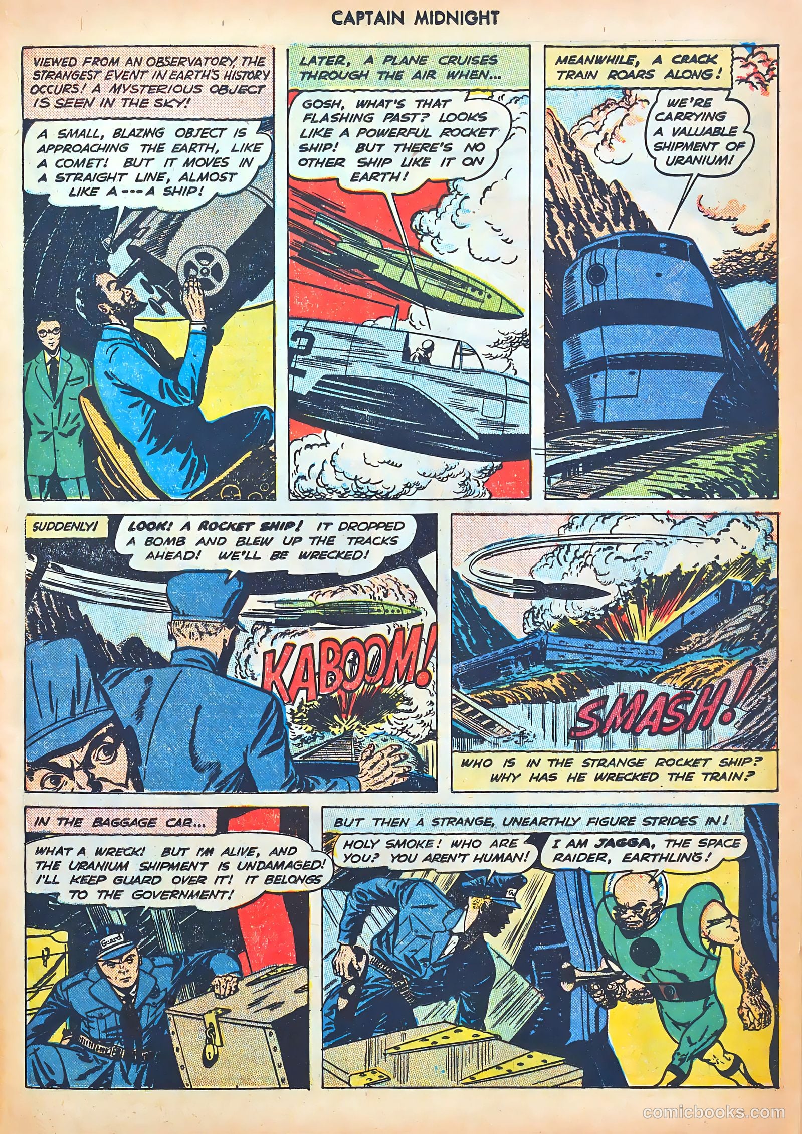 captain midnight in outer space #nn — page 28 of 110