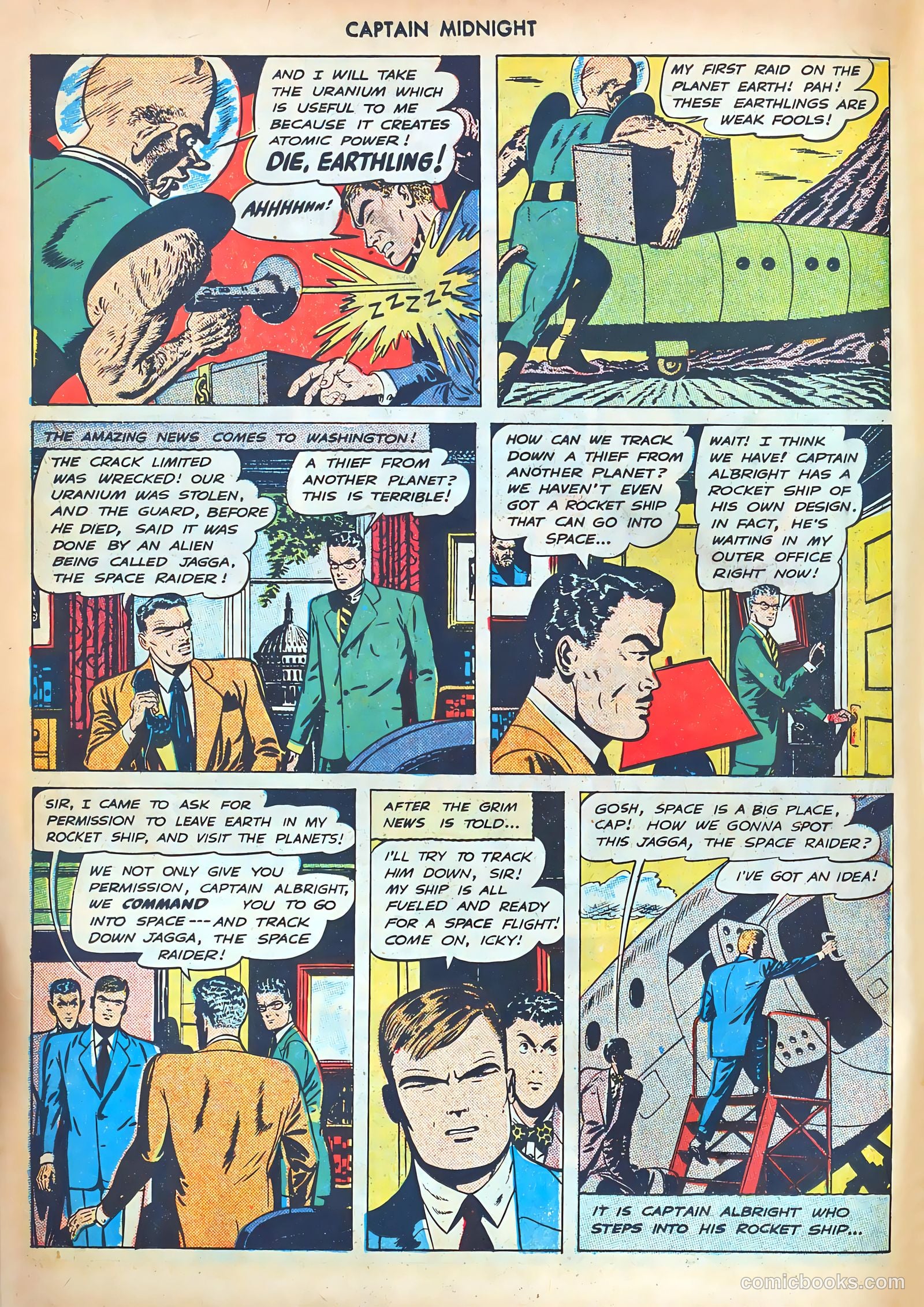 captain midnight in outer space #nn — page 29 of 110