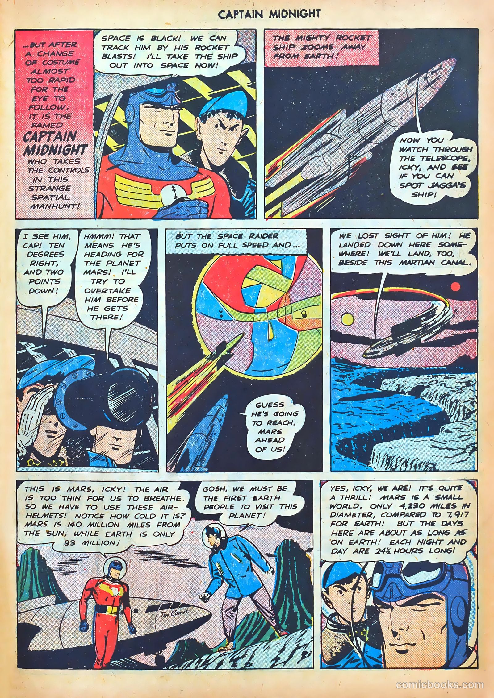 captain midnight in outer space #nn — page 30 of 110