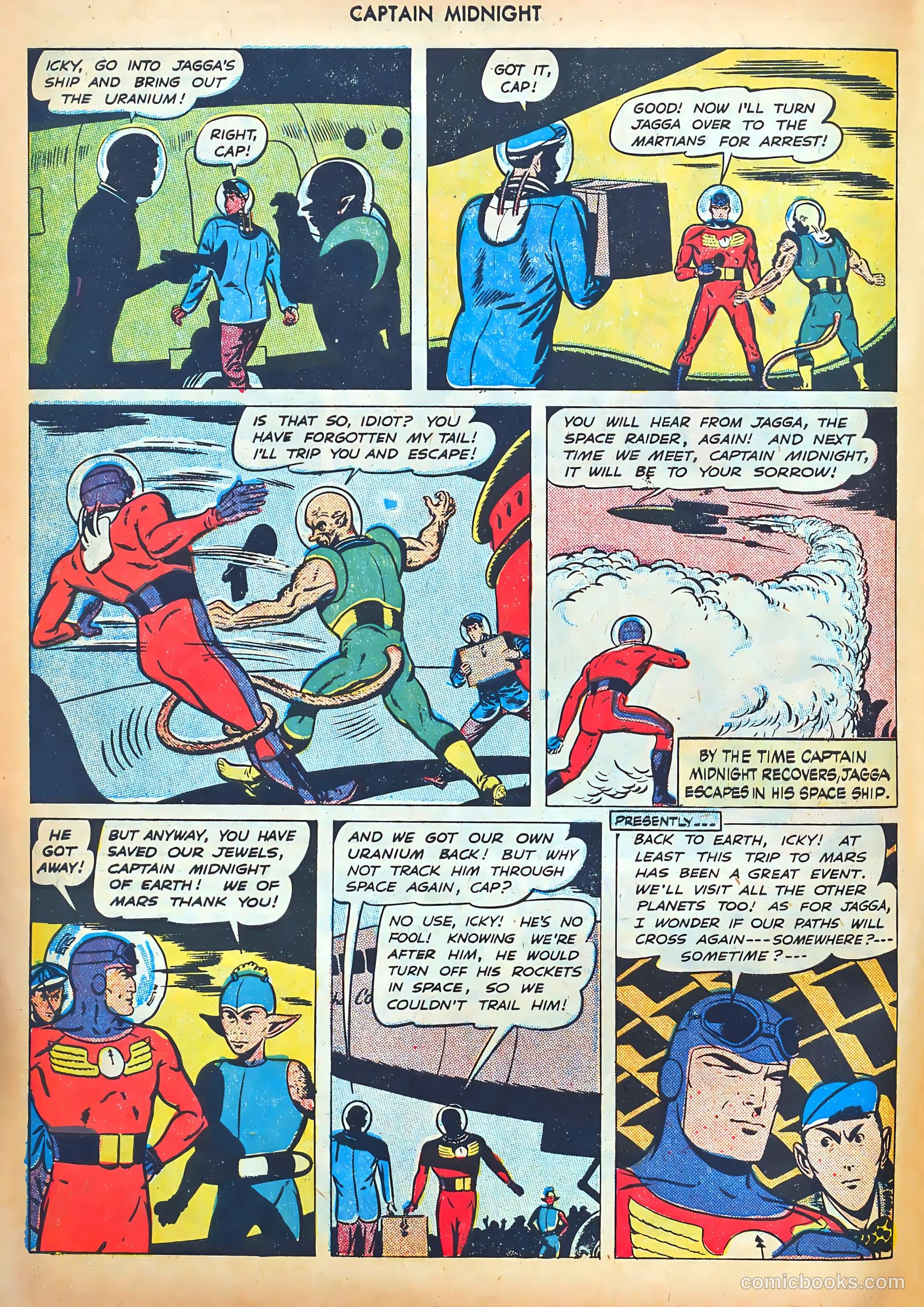 captain midnight in outer space #nn — page 33 of 110