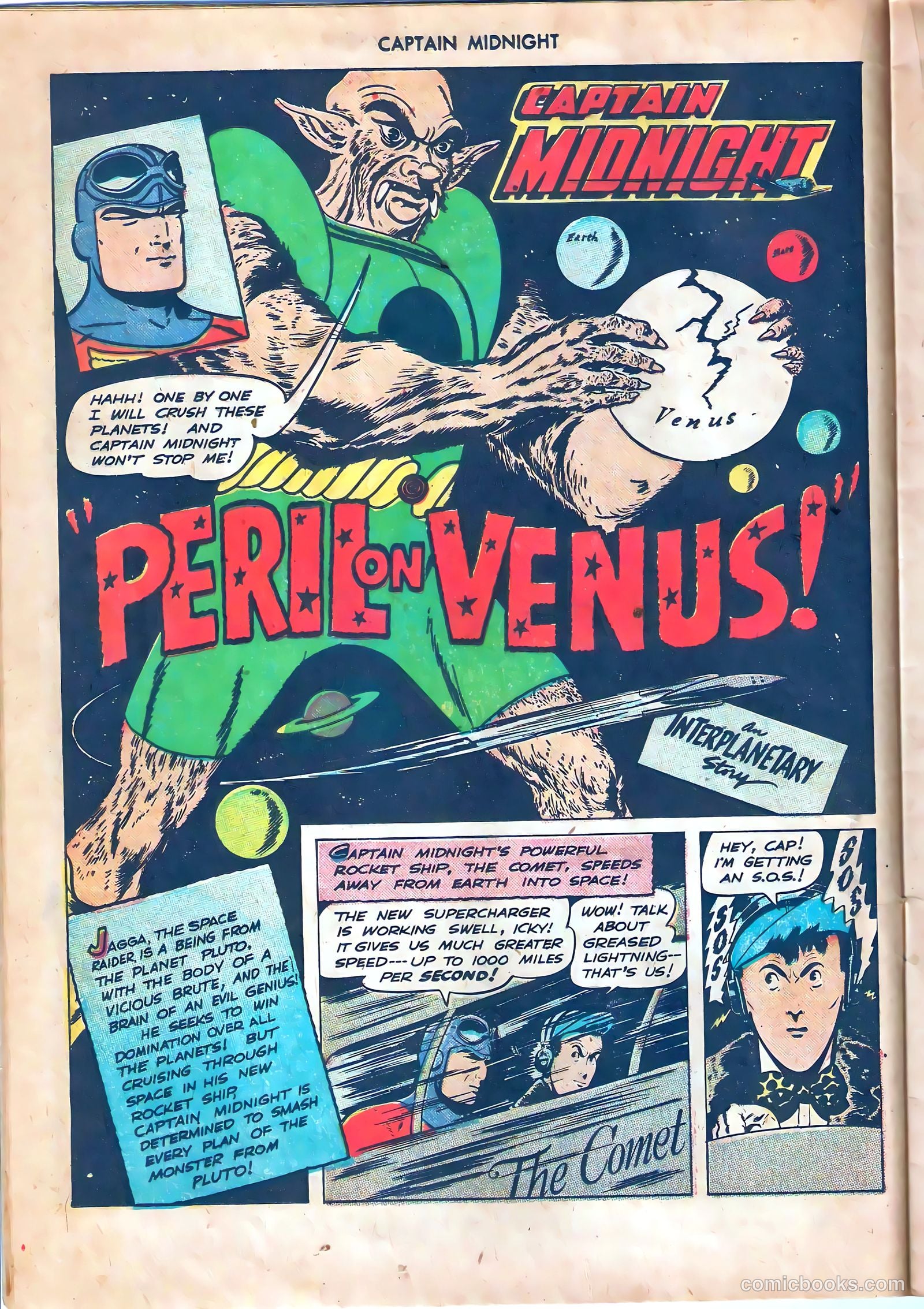 captain midnight in outer space #nn — page 35 of 110