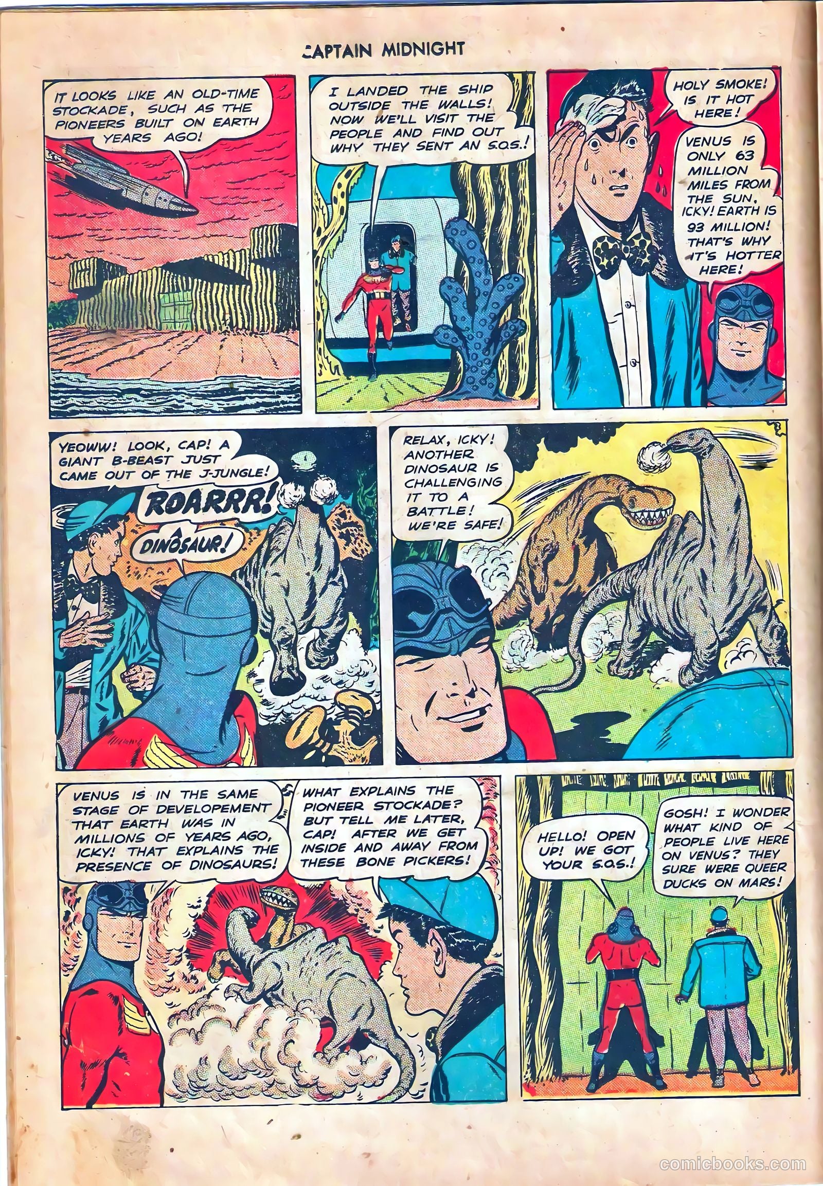 captain midnight in outer space #nn — page 37 of 110
