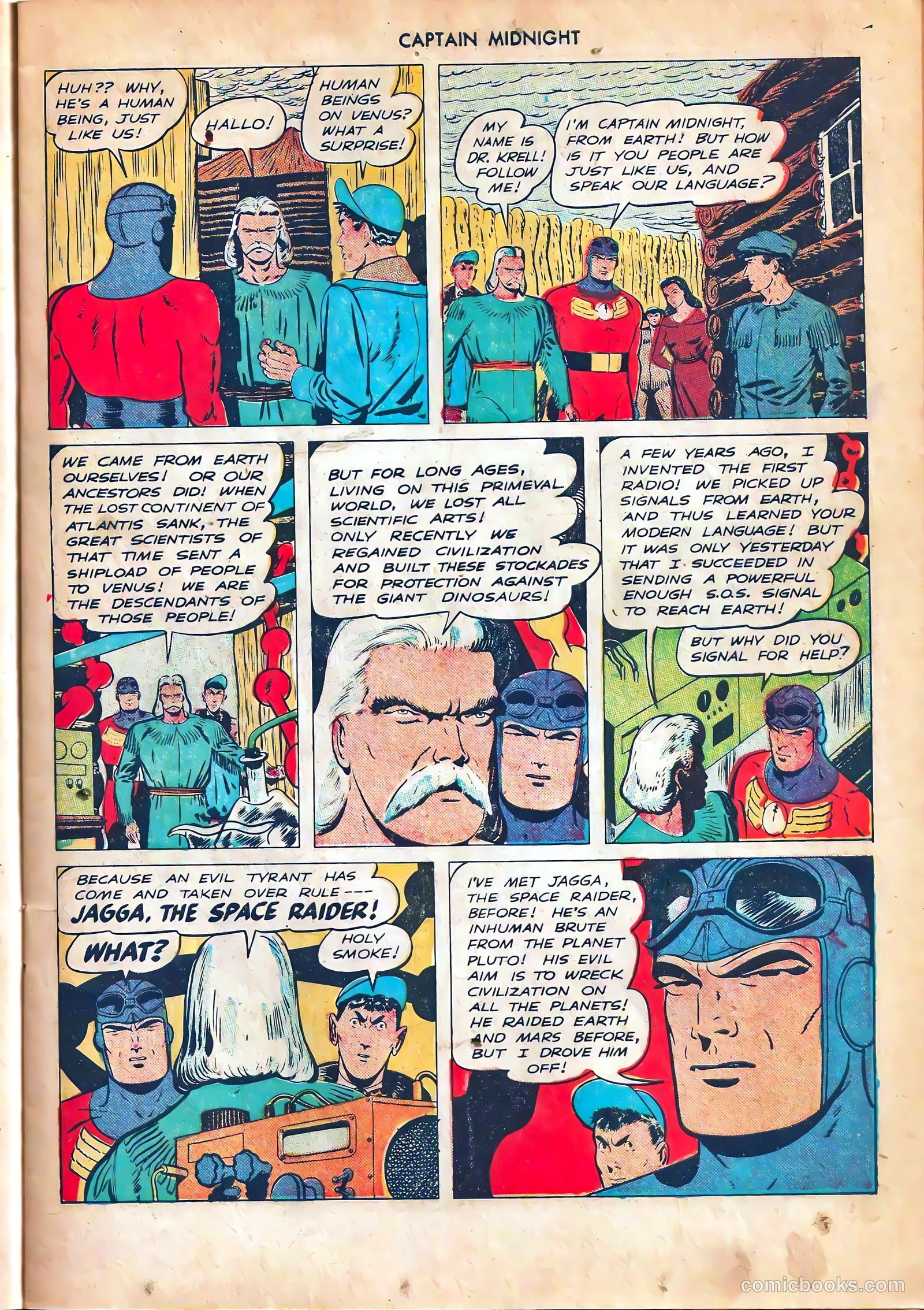 captain midnight in outer space #nn — page 38 of 110