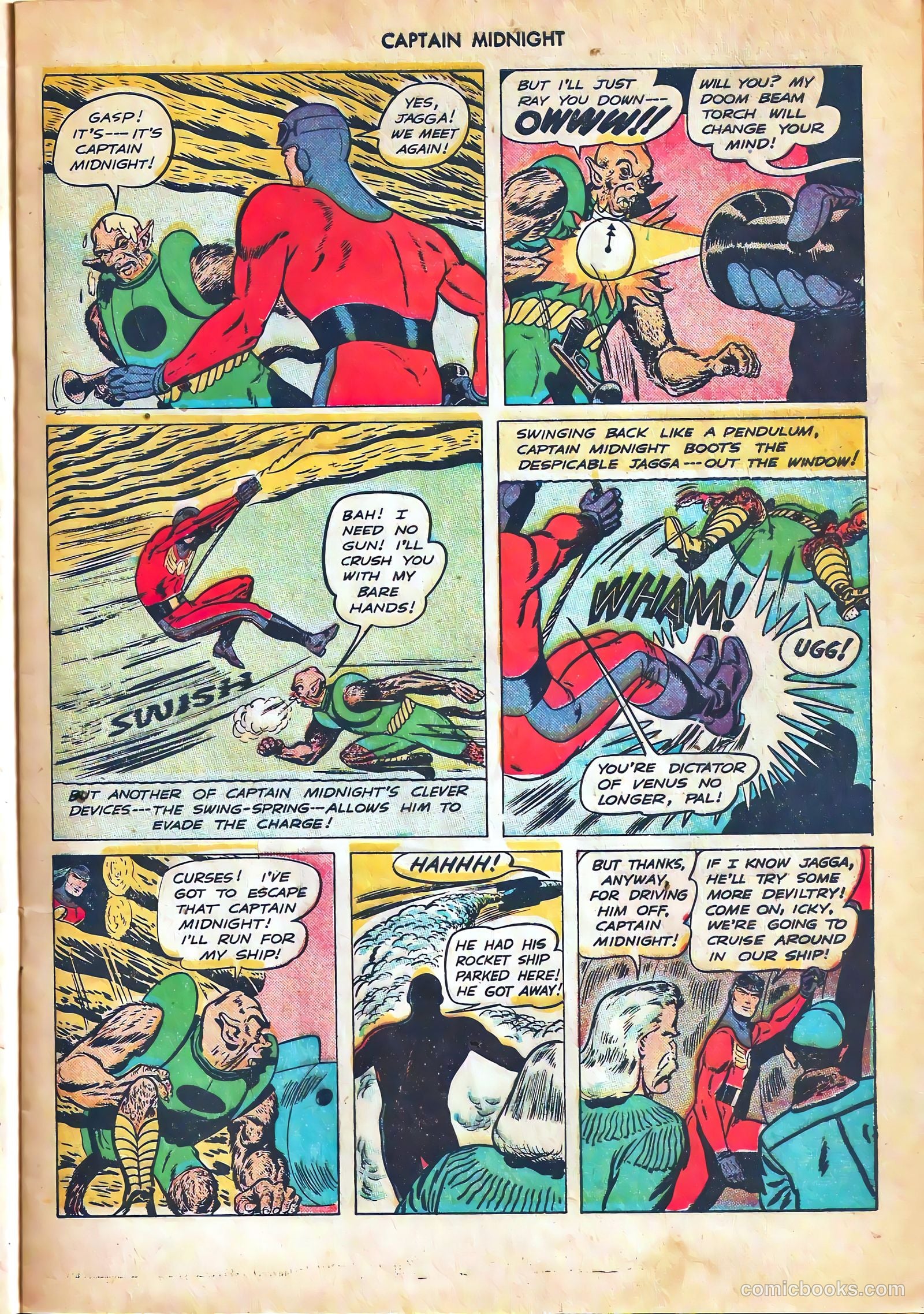 captain midnight in outer space #nn — page 40 of 110