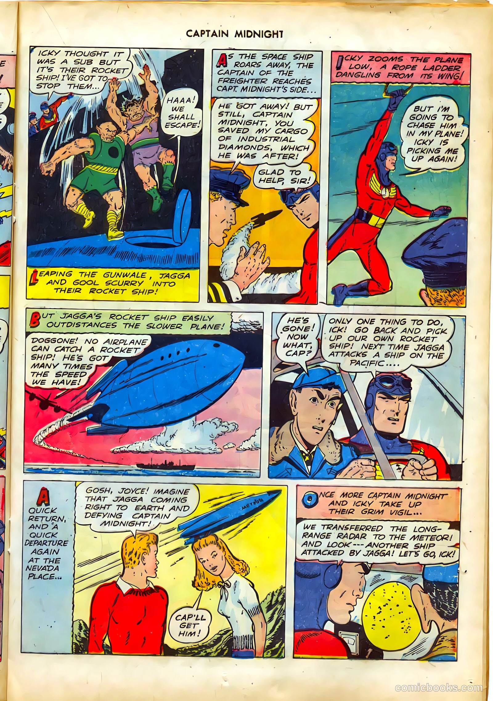 captain midnight in outer space #nn — page 54 of 110