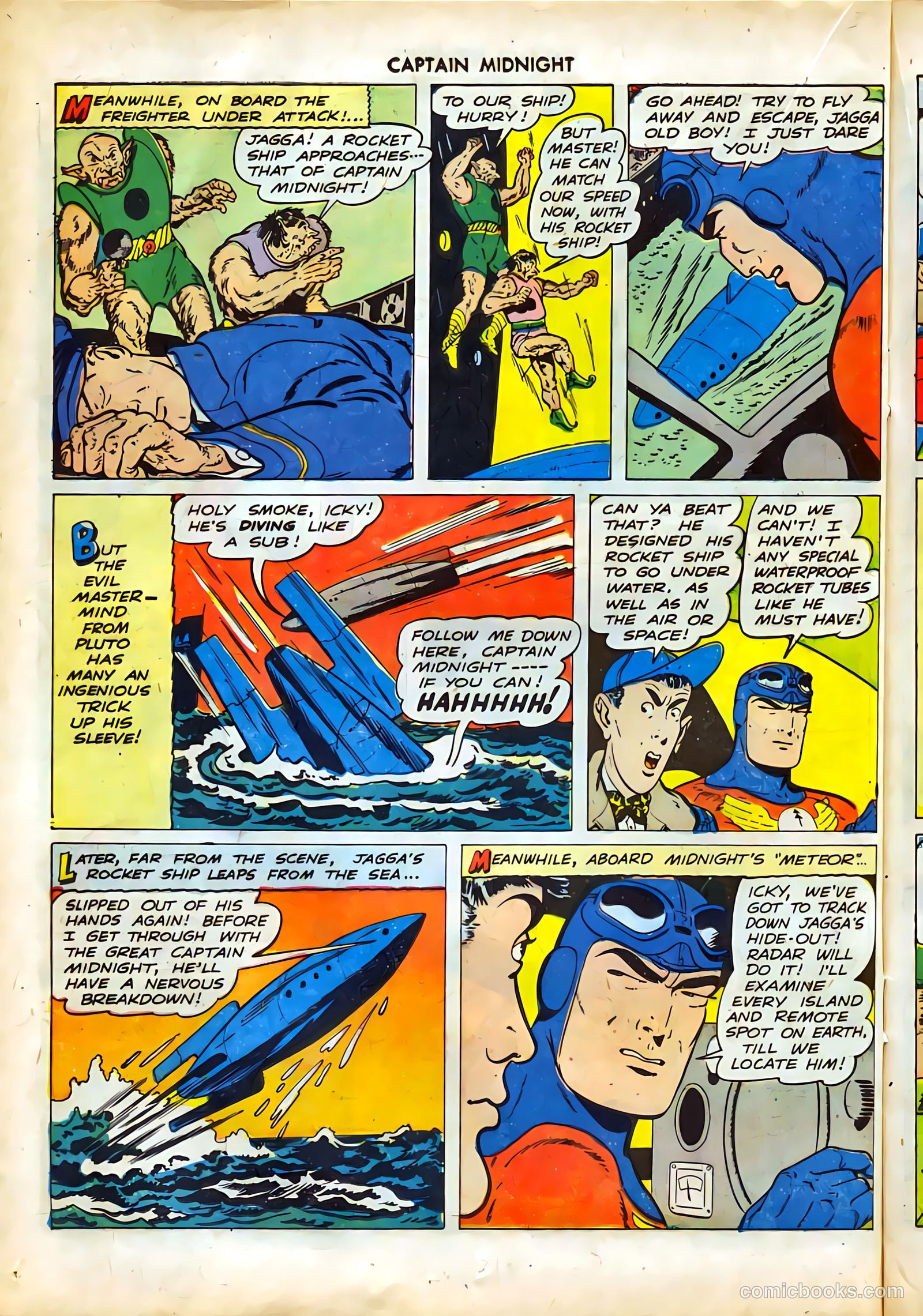 captain midnight in outer space #nn — page 55 of 110