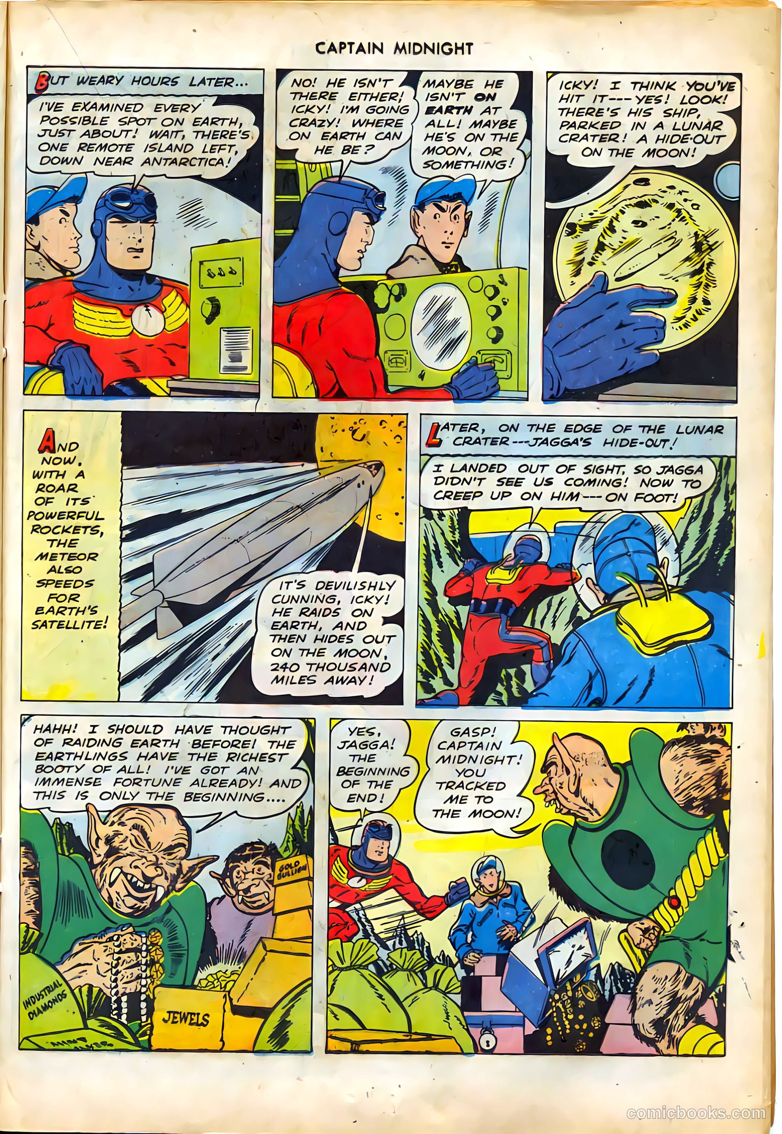 captain midnight in outer space #nn — page 56 of 110