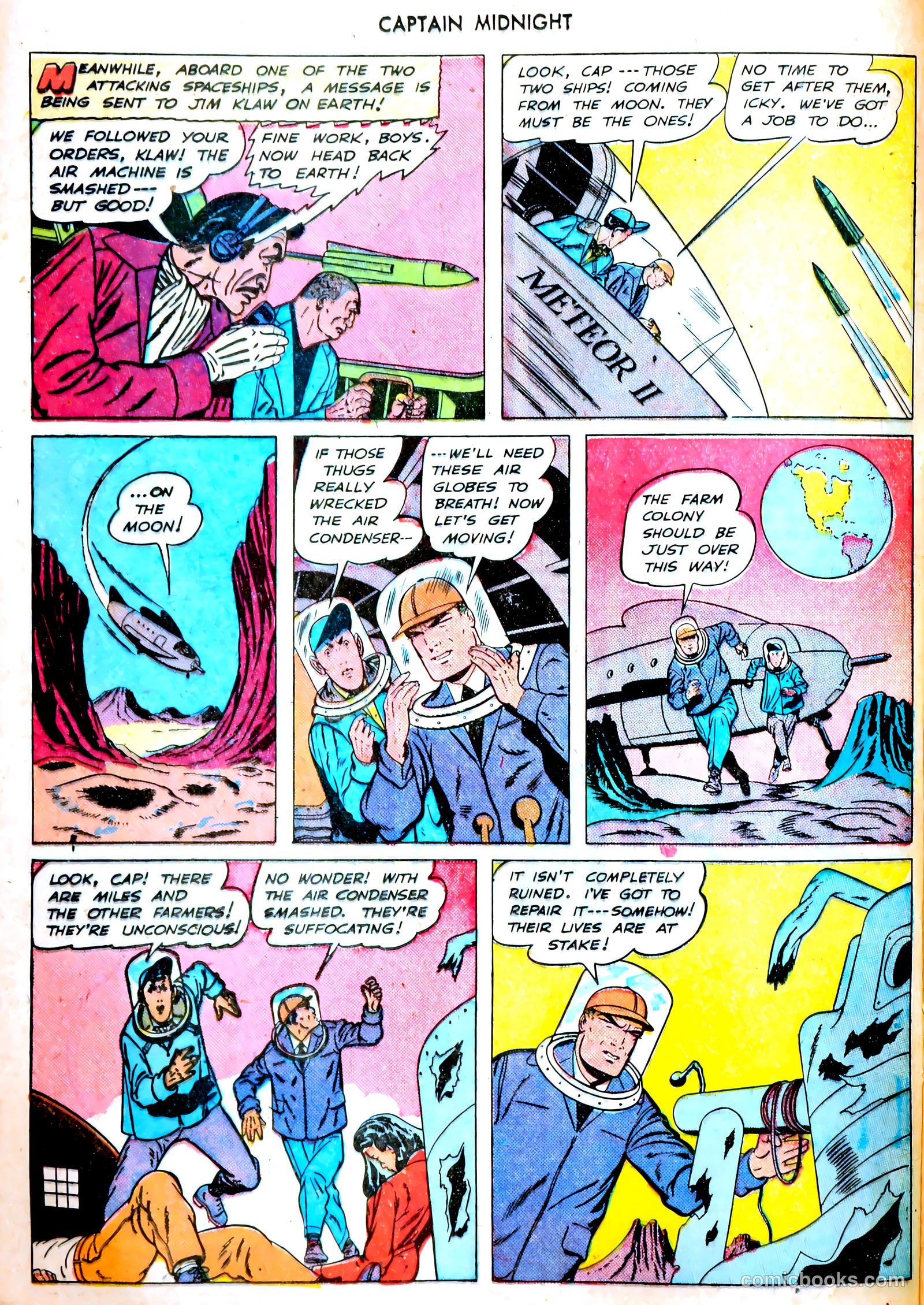 captain midnight in outer space #nn — page 85 of 110