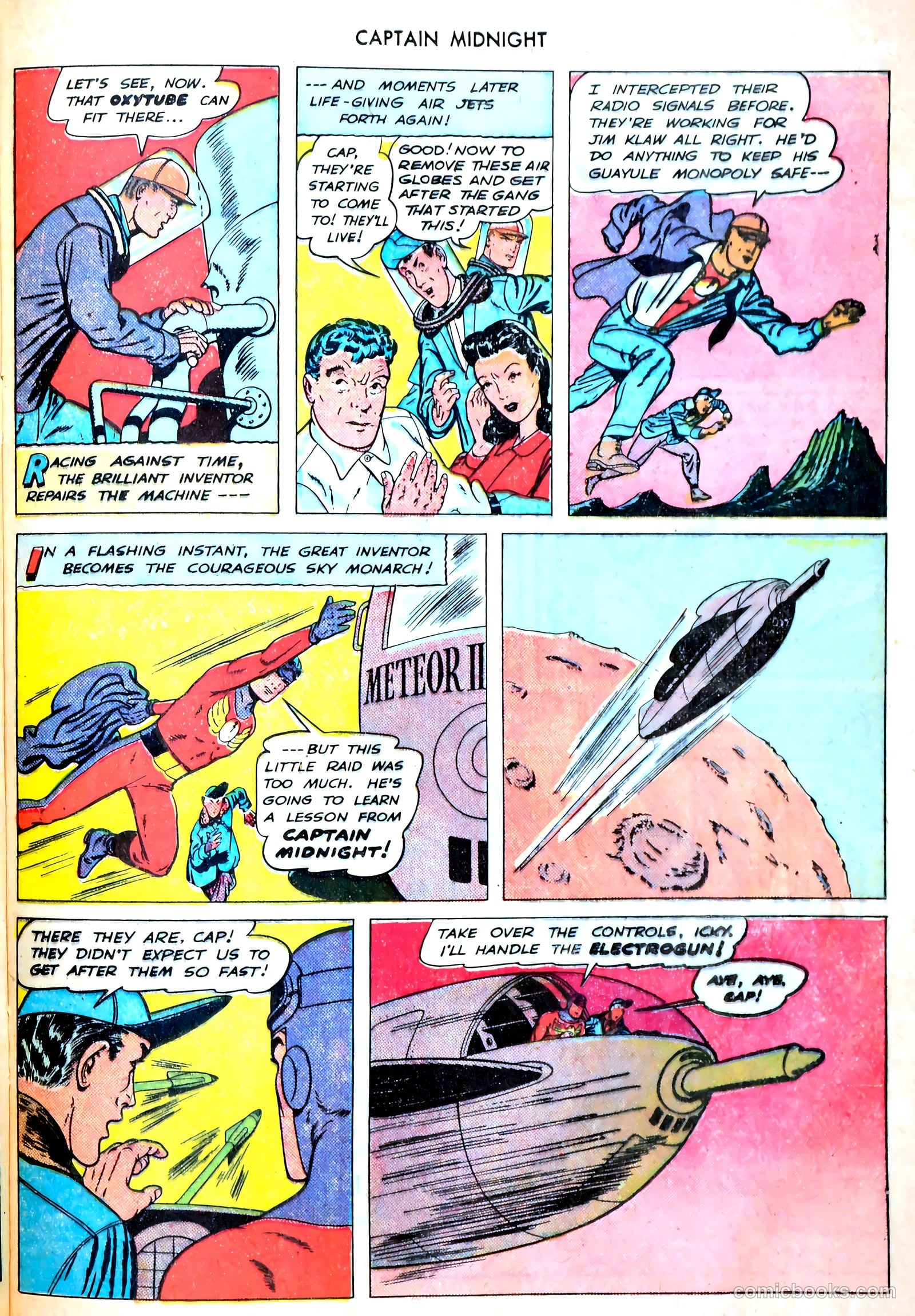 captain midnight in outer space #nn — page 86 of 110