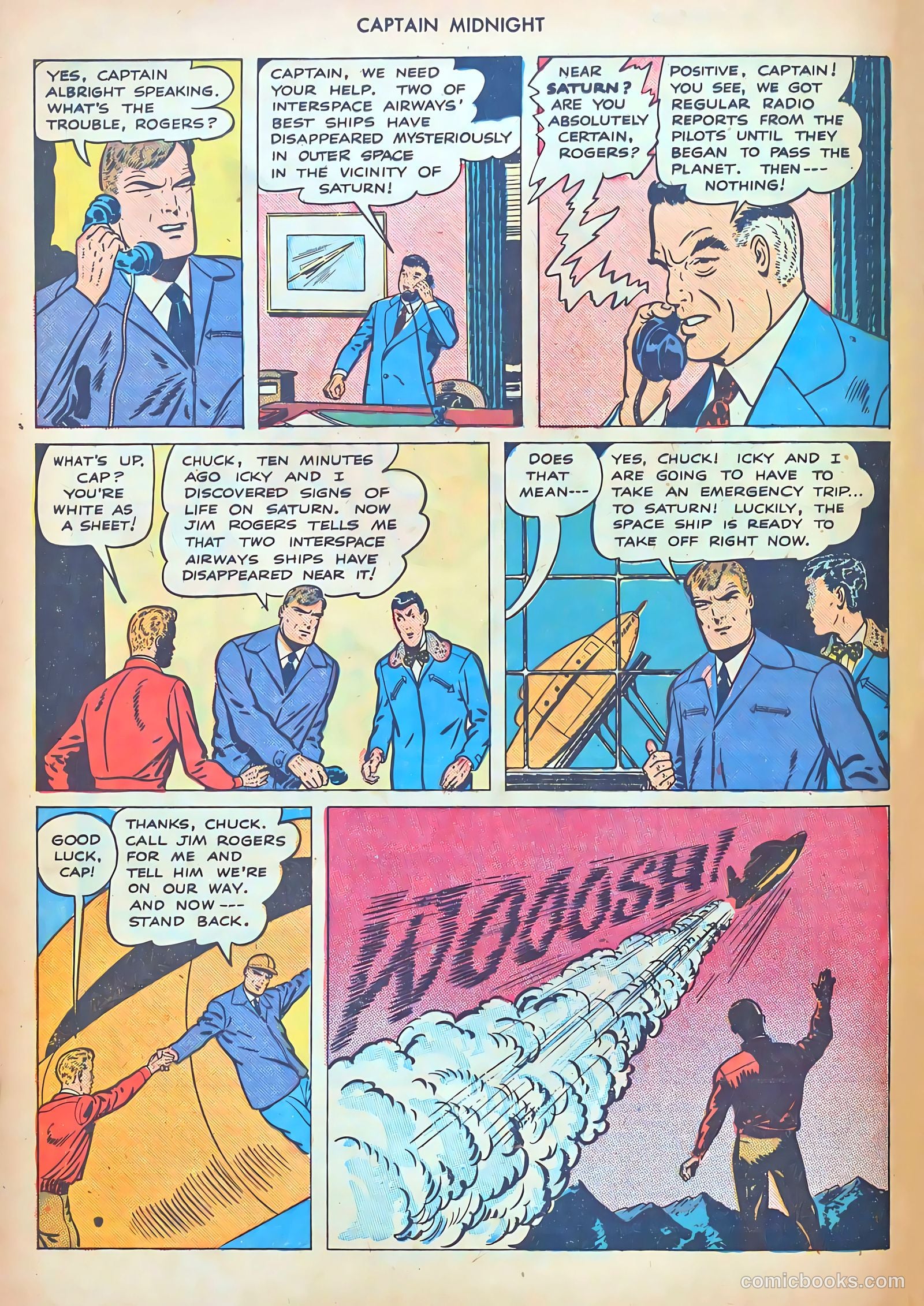 captain midnight in outer space #nn — page 90 of 110