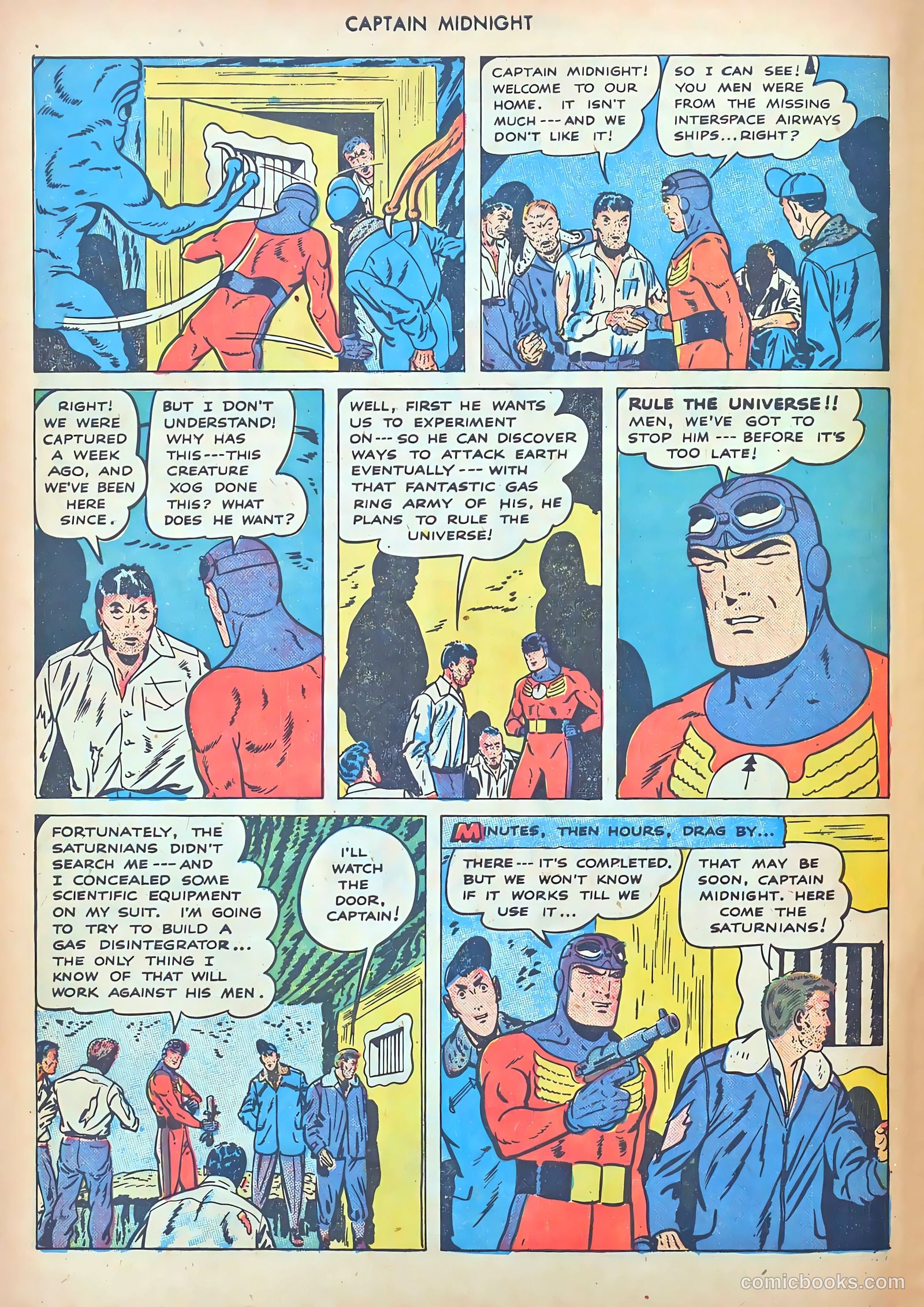 captain midnight in outer space #nn — page 94 of 110