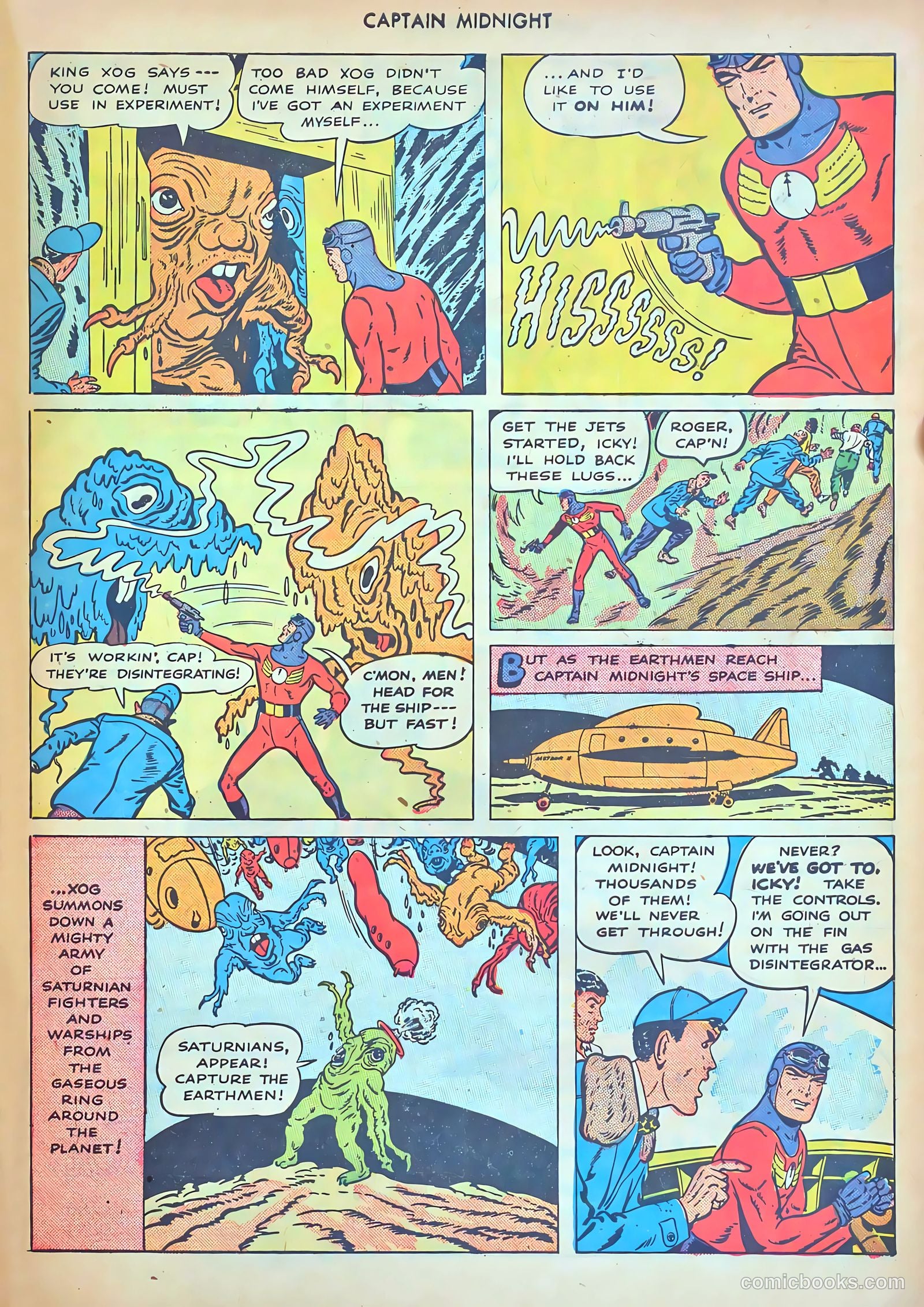 captain midnight in outer space #nn — page 95 of 110