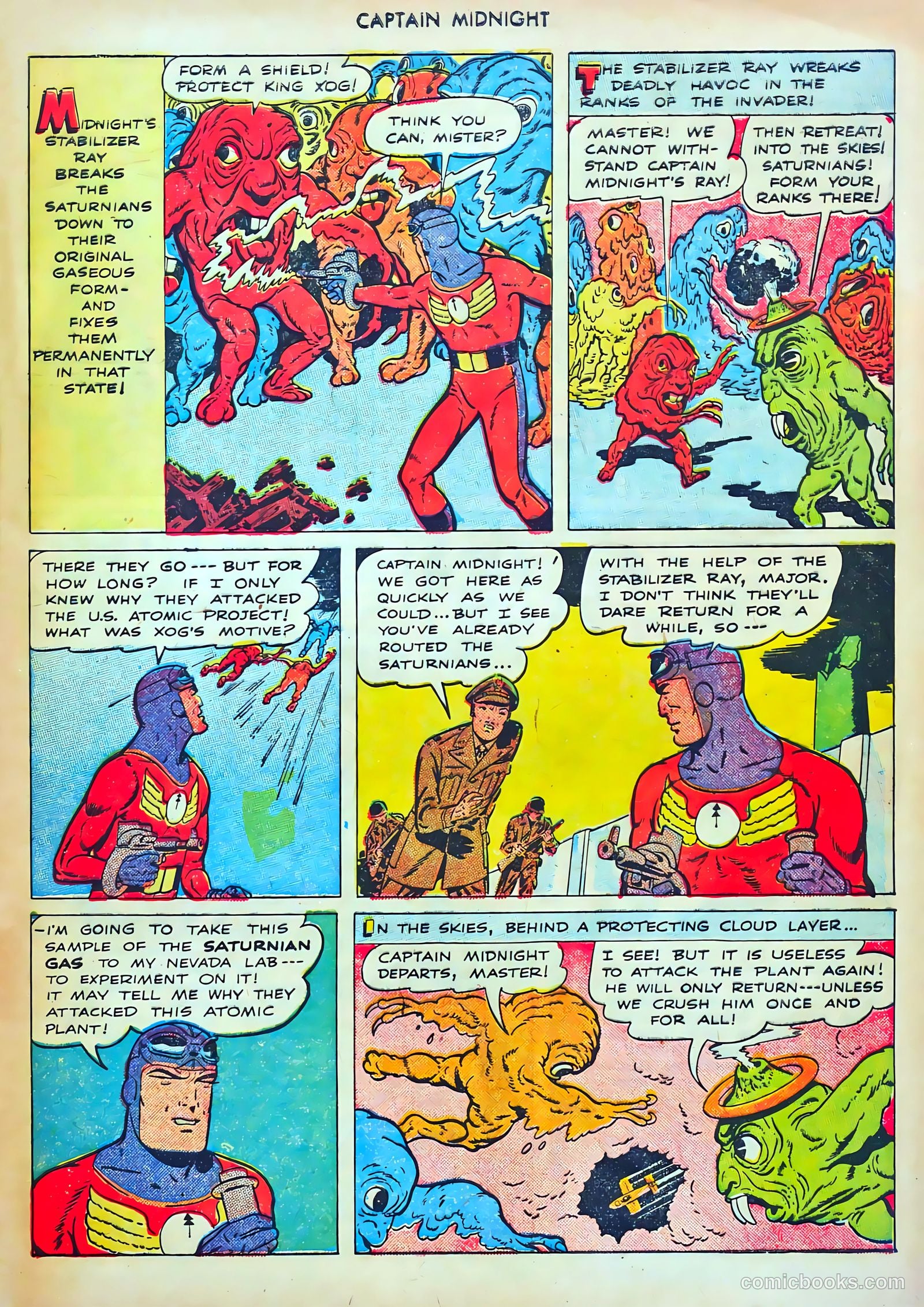 captain midnight in outer space #nn — page 100 of 110