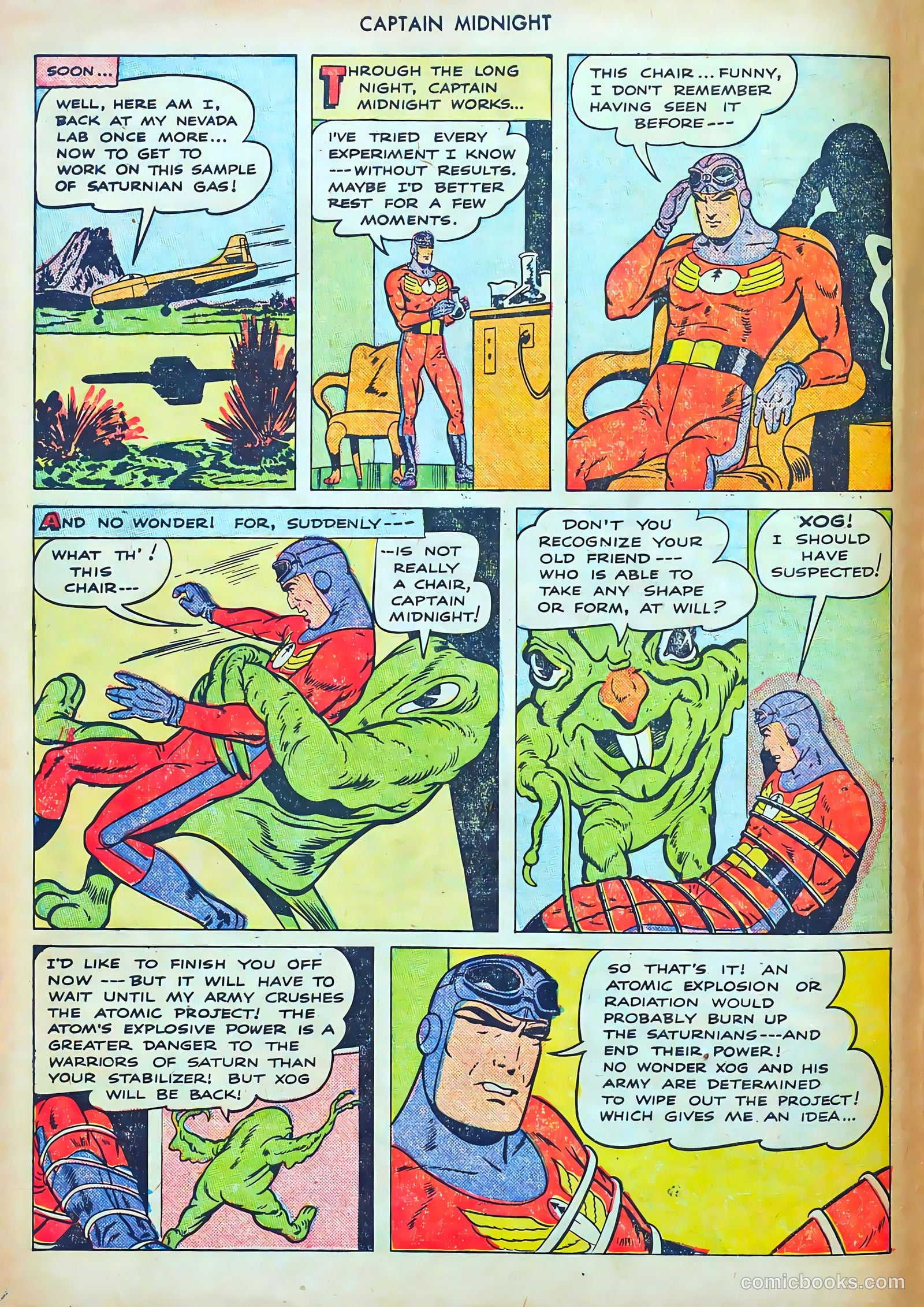 captain midnight in outer space #nn — page 101 of 110