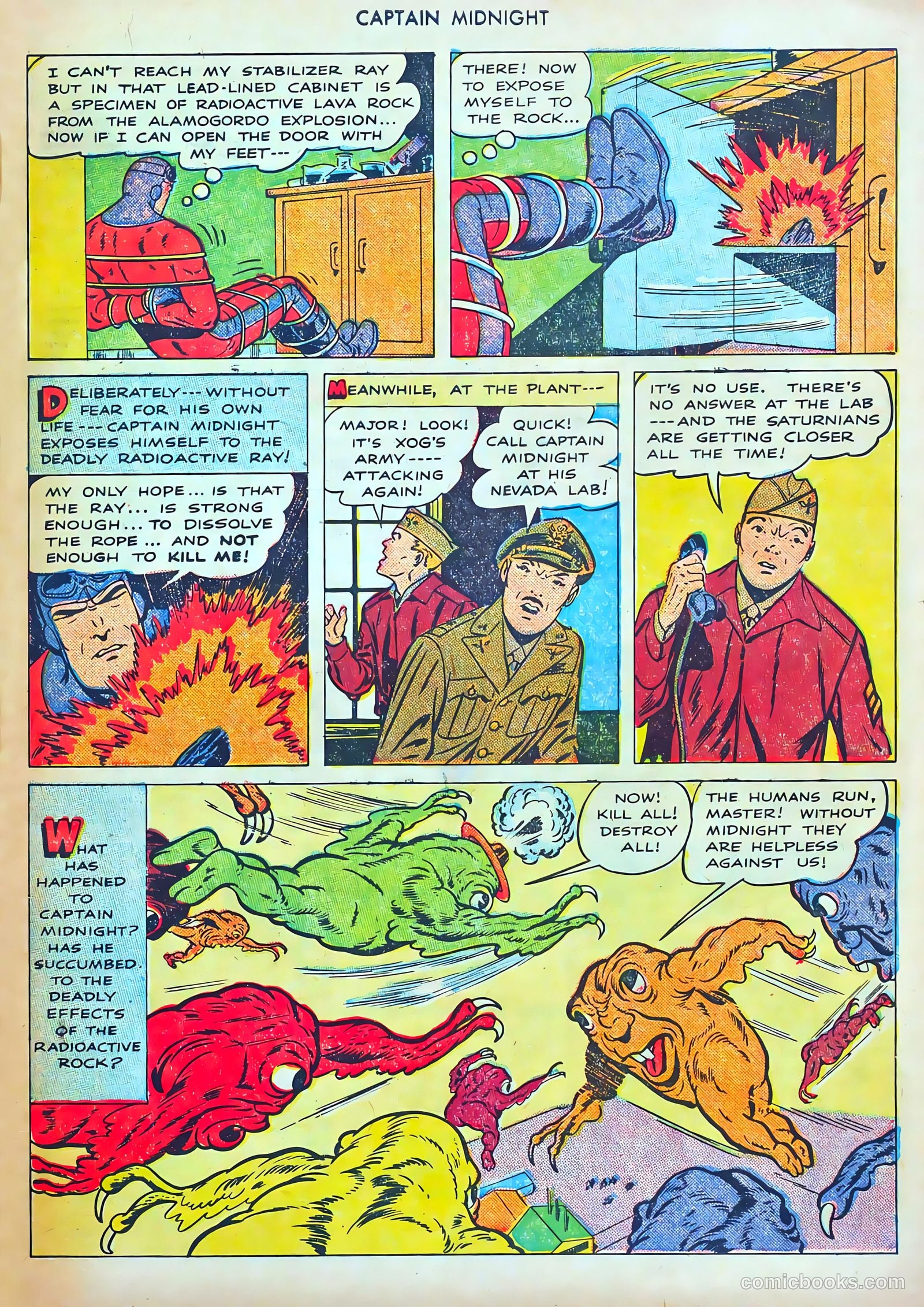 captain midnight in outer space #nn — page 102 of 110