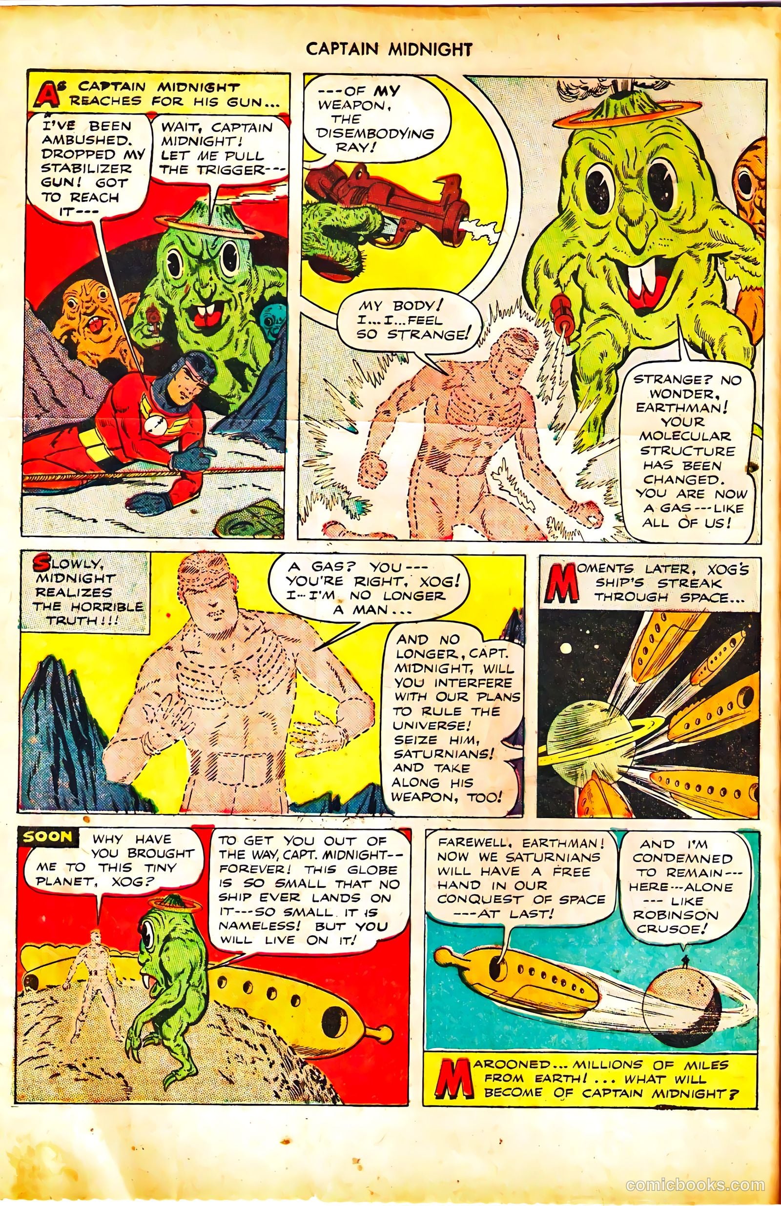 captain midnight in outer space #nn — page 106 of 110