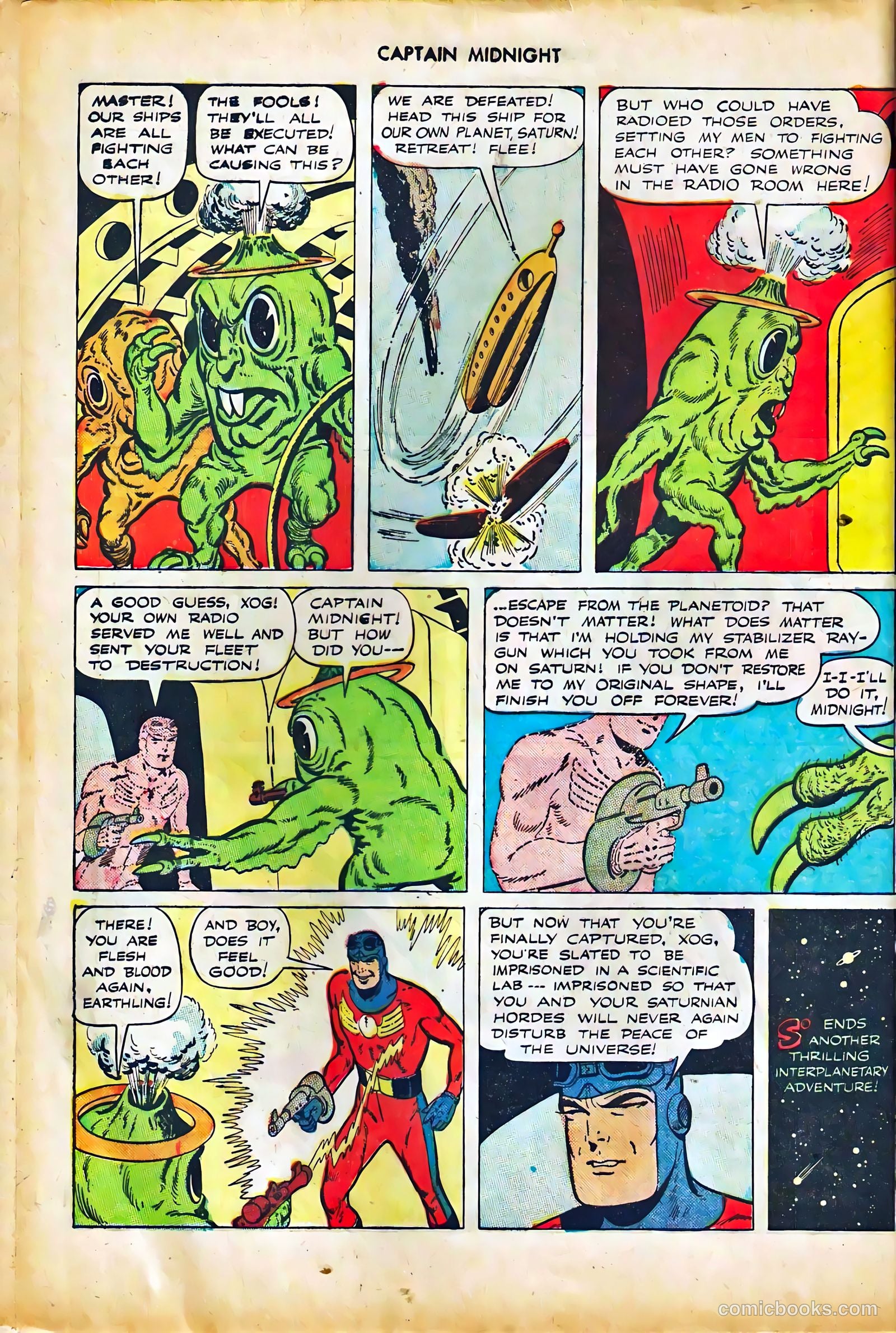 captain midnight in outer space #nn — page 110 of 110