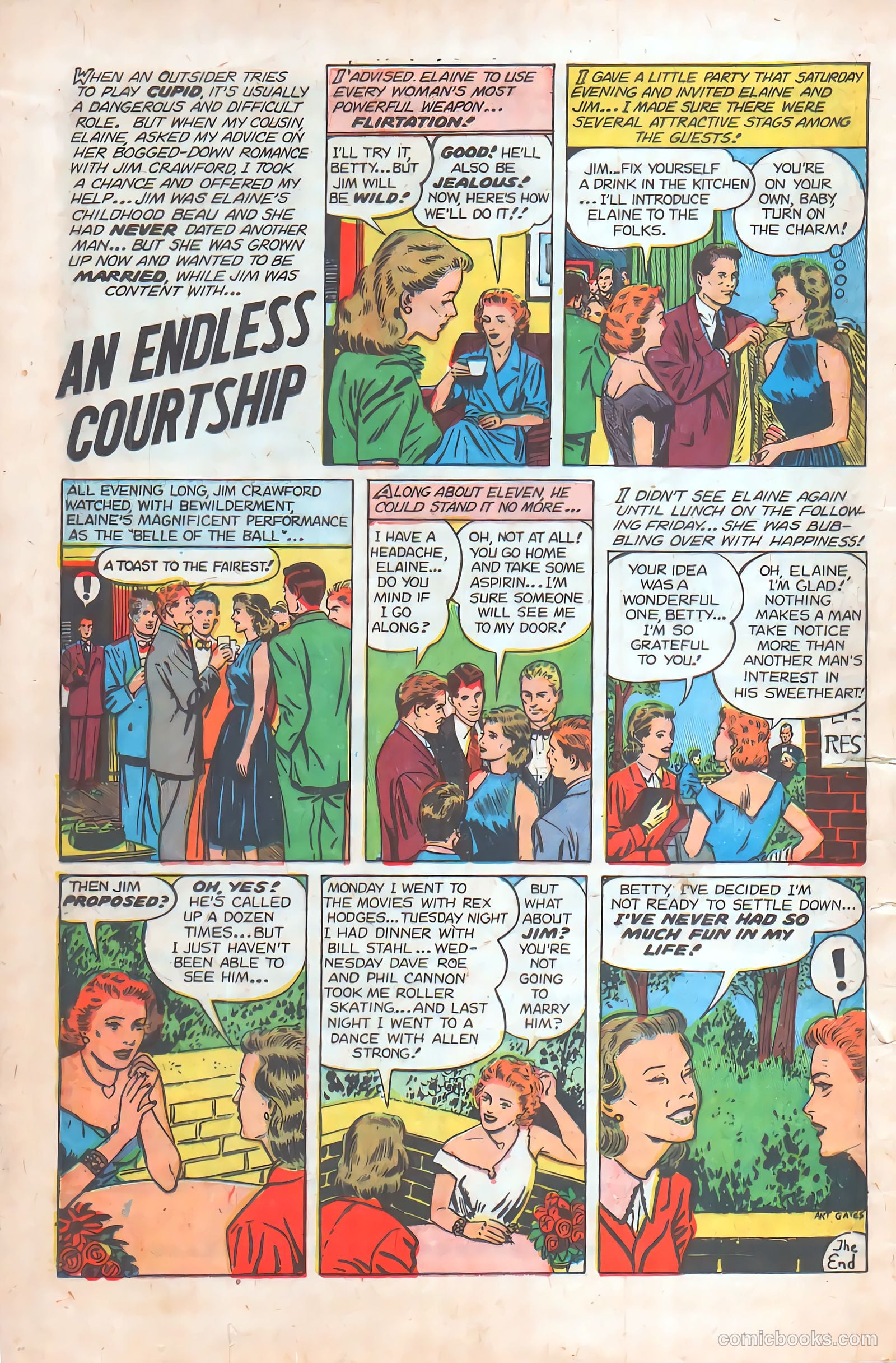 Young Romance #72 (1953) — page 16 of 36