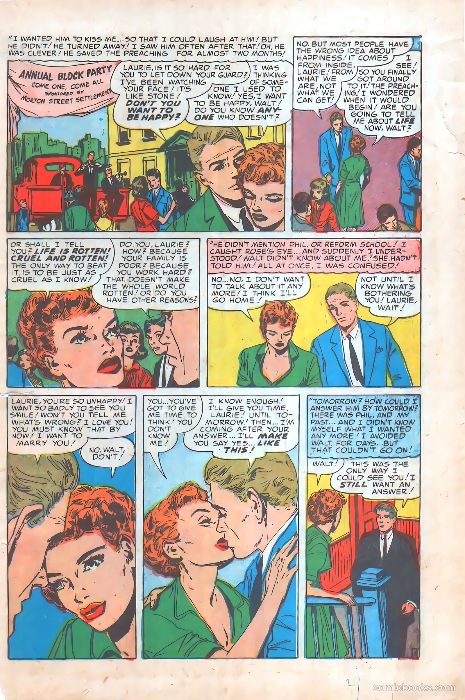 Young Romance #72 (1953) — page 21 of 36