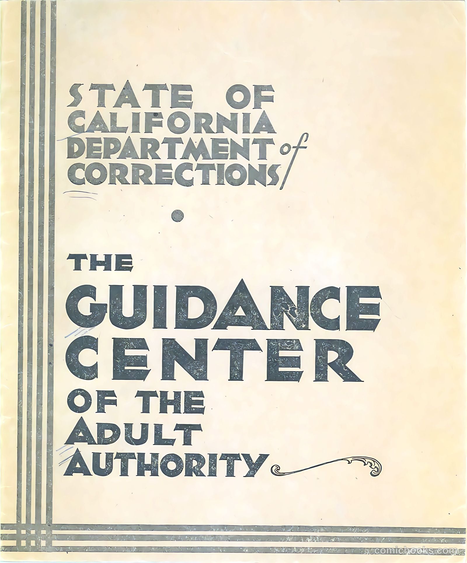 The Guidance Center of the Adult Authority #nn