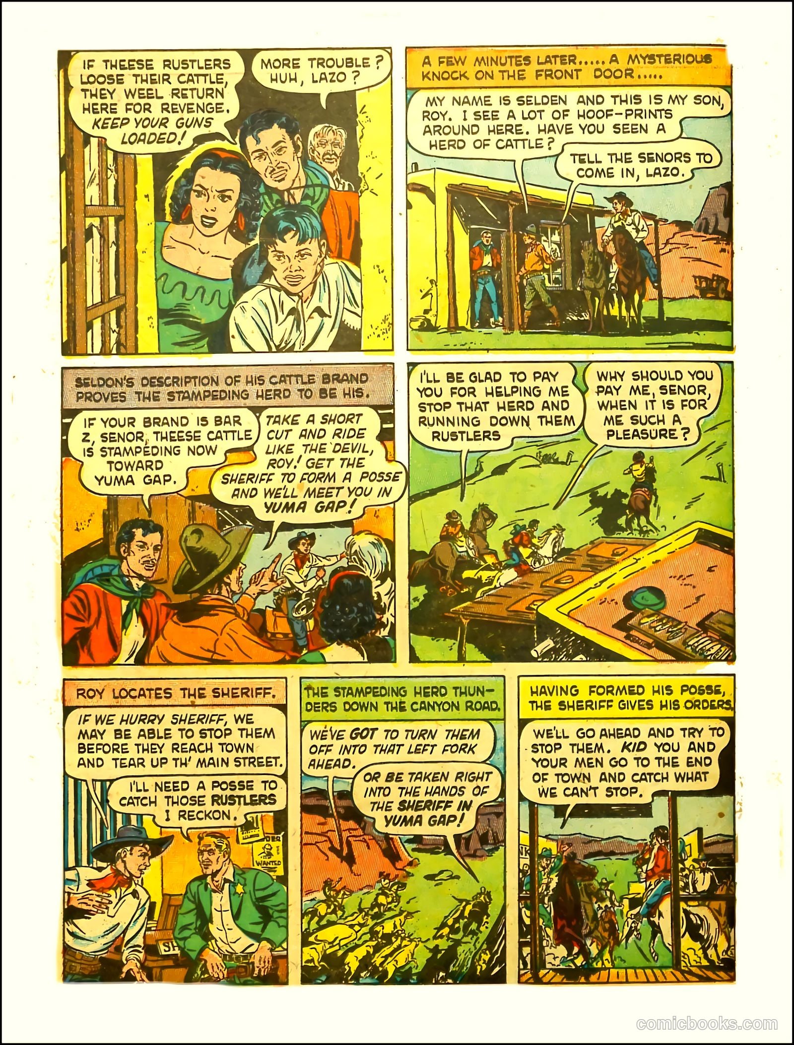 Prize Comics Western #69 (1950) — page 20 of 52