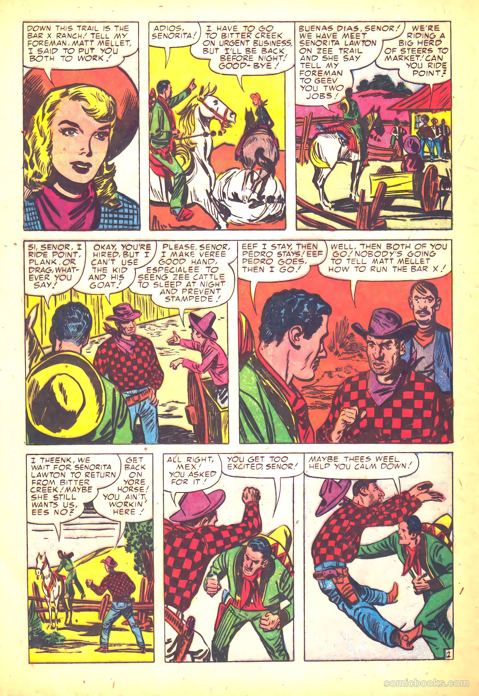 Prize Comics Western #103 (1950) — page 16 of 36