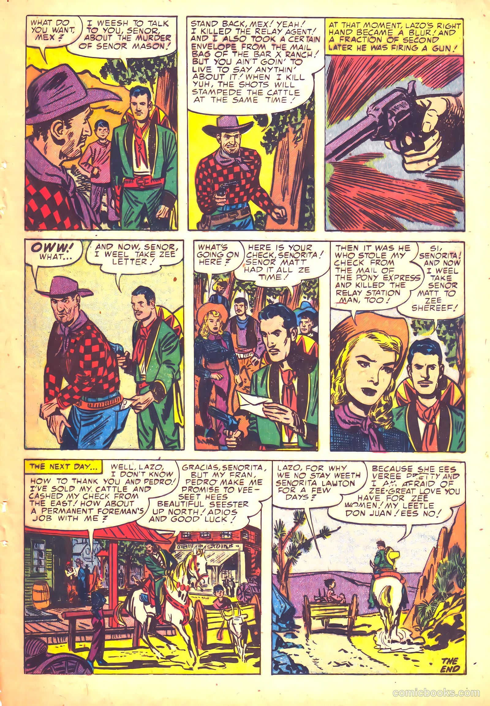 Prize Comics Western #103 (1950) — page 21 of 36